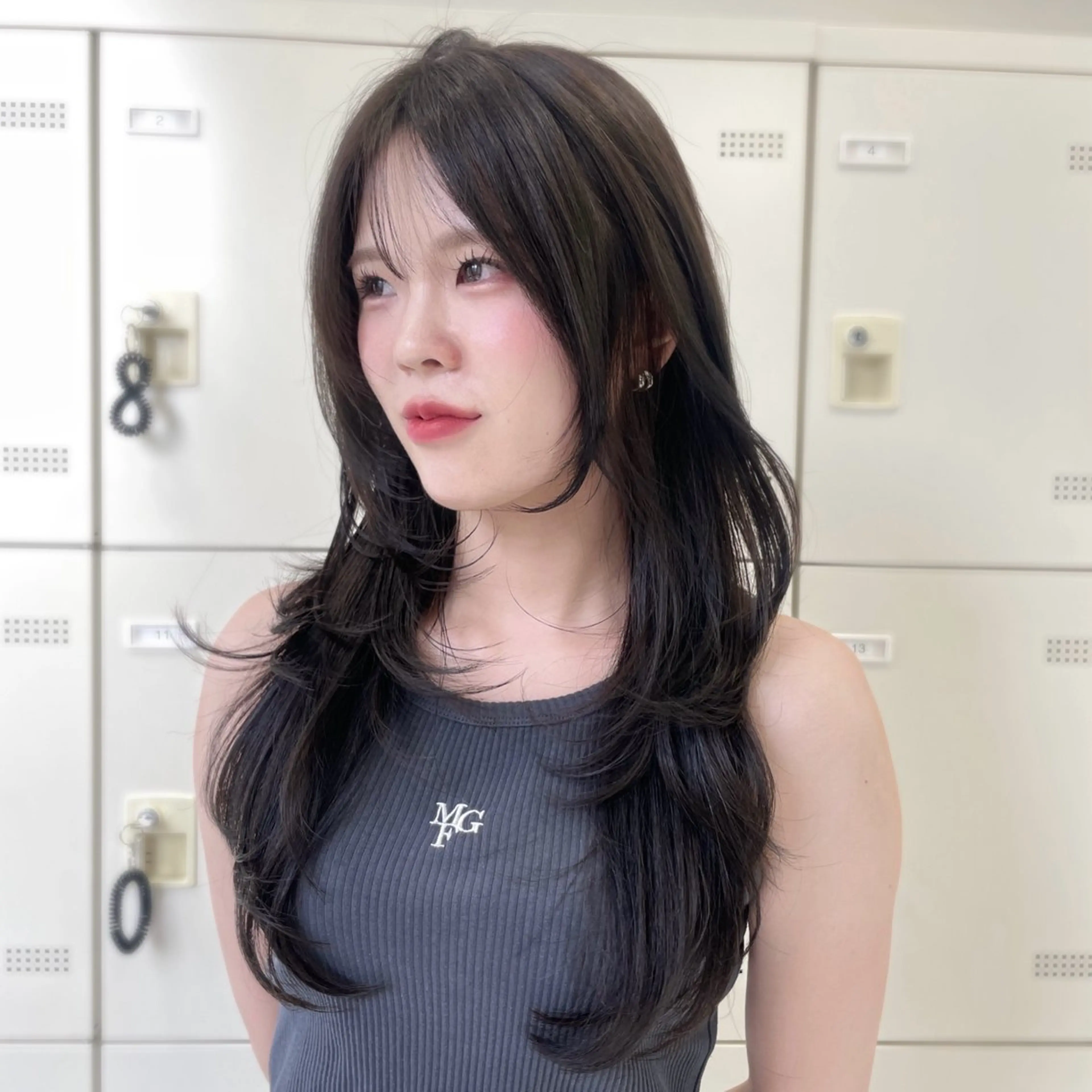 ロング カット MOE 福岡韓国ヘア✧︎のヘアスタイル