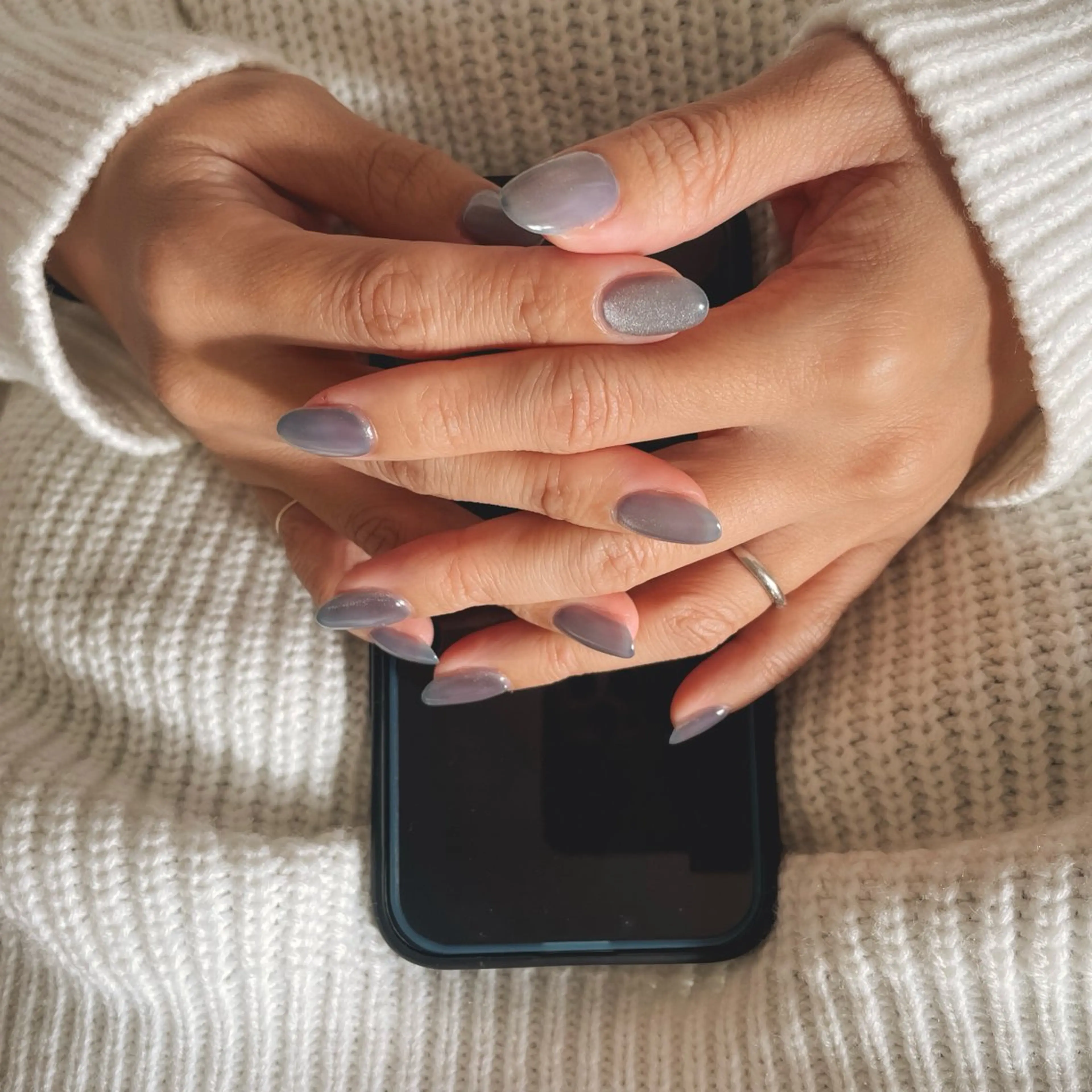 ネイル ブルー yoka /富山ネイル/新庄町のネイルデザイン