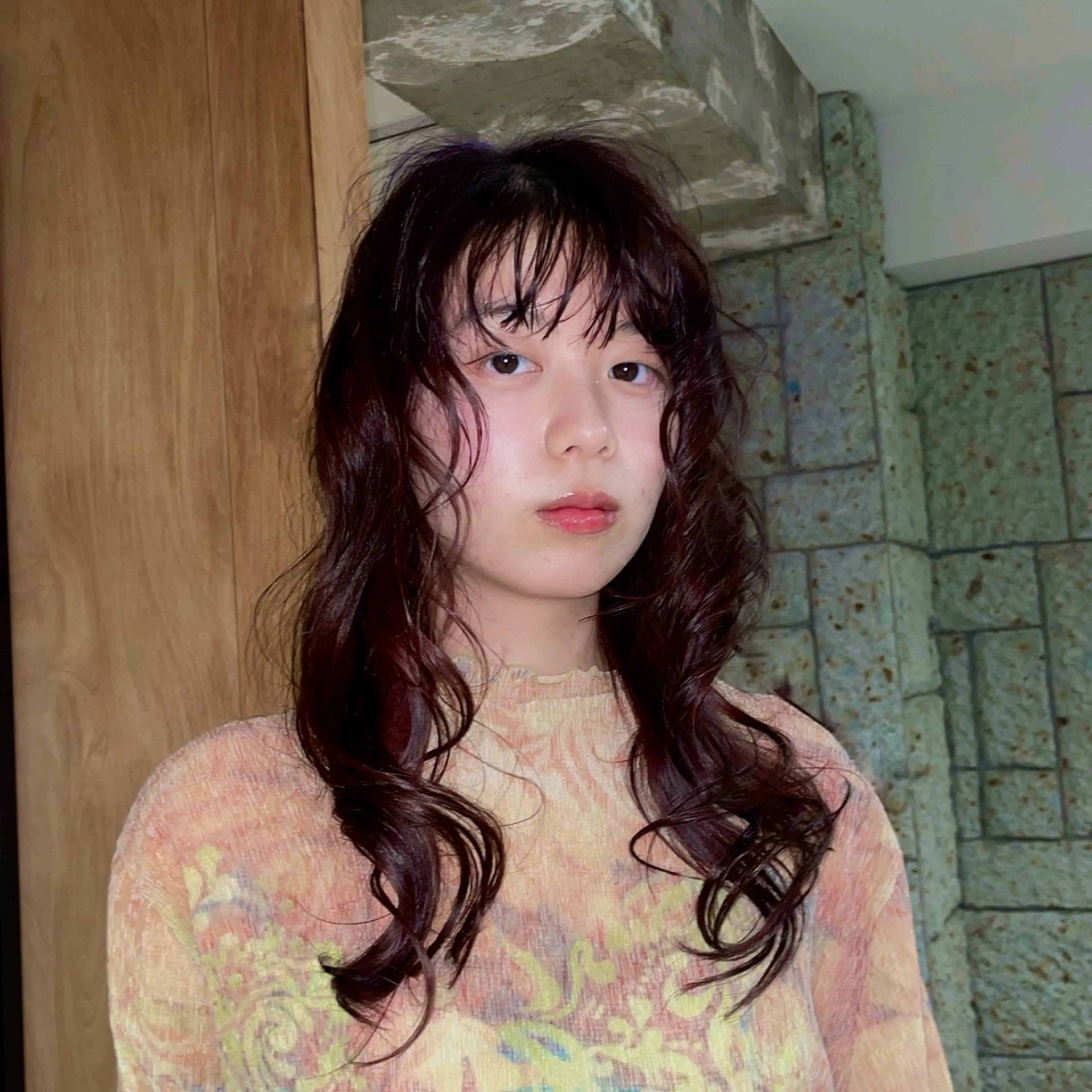 セミロング カラー スミレ／透明感 ／ハイトーン／高円寺のヘアスタイル