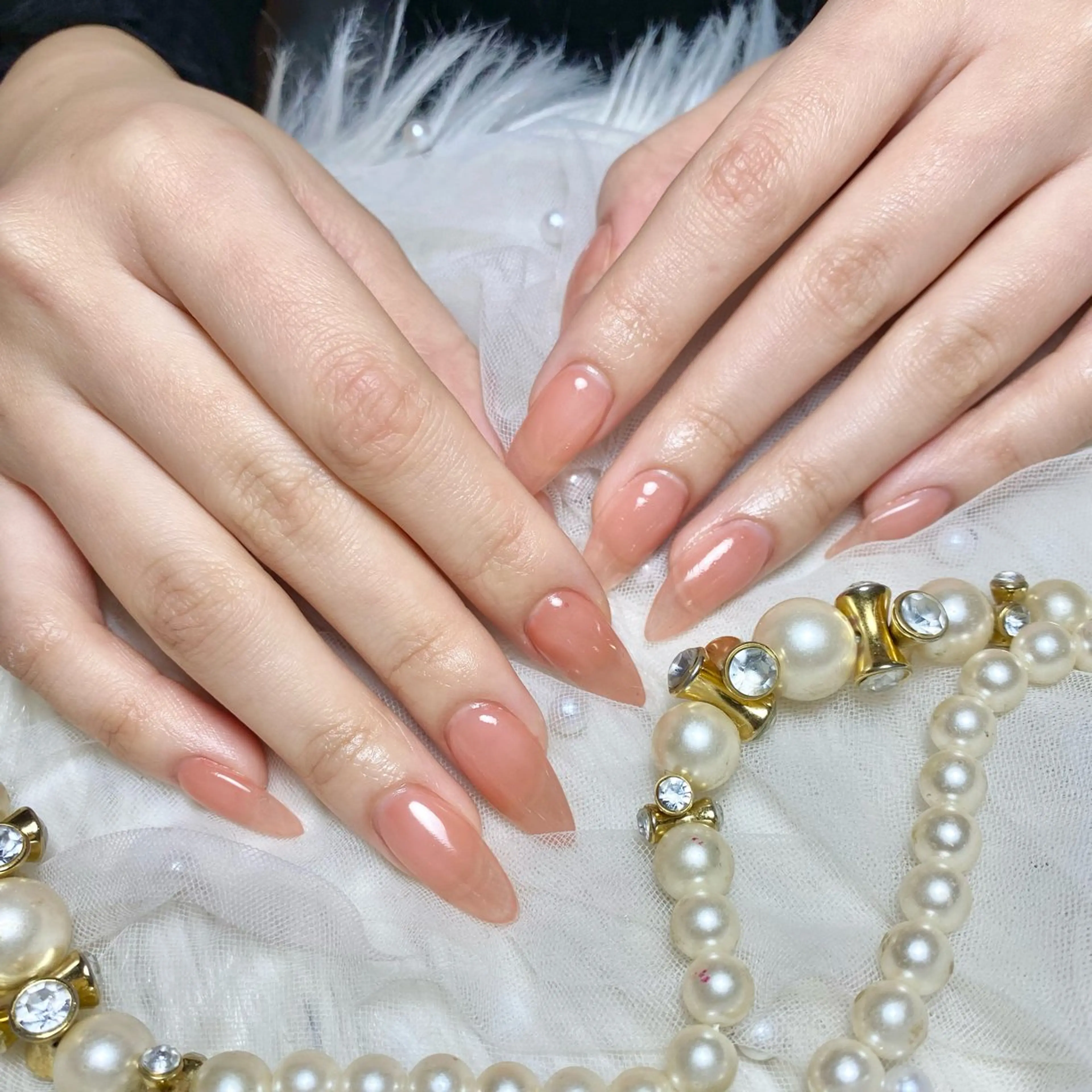 ⭐︎【チップスカルプ】⭐︎ワンカラー・ラメグラの写真