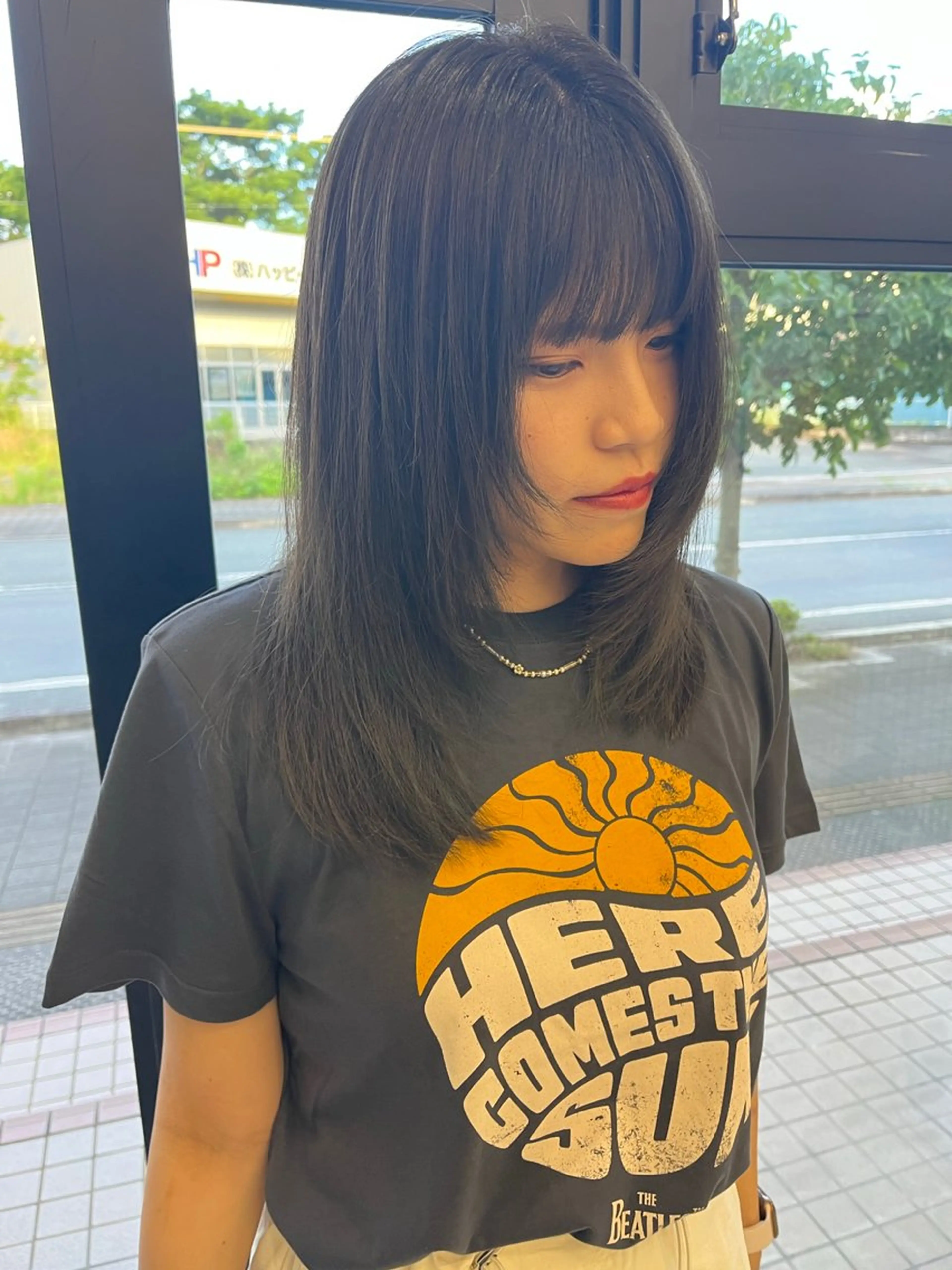 ミディアム カラー パーマ ヘアアレンジ ミディアムパーマ ブリーチ ケアブリーチ デザインカラー ダブルカラー カット 縮毛矯正 umu.［韓国ヘア /レイヤーカット］のヘアスタイル