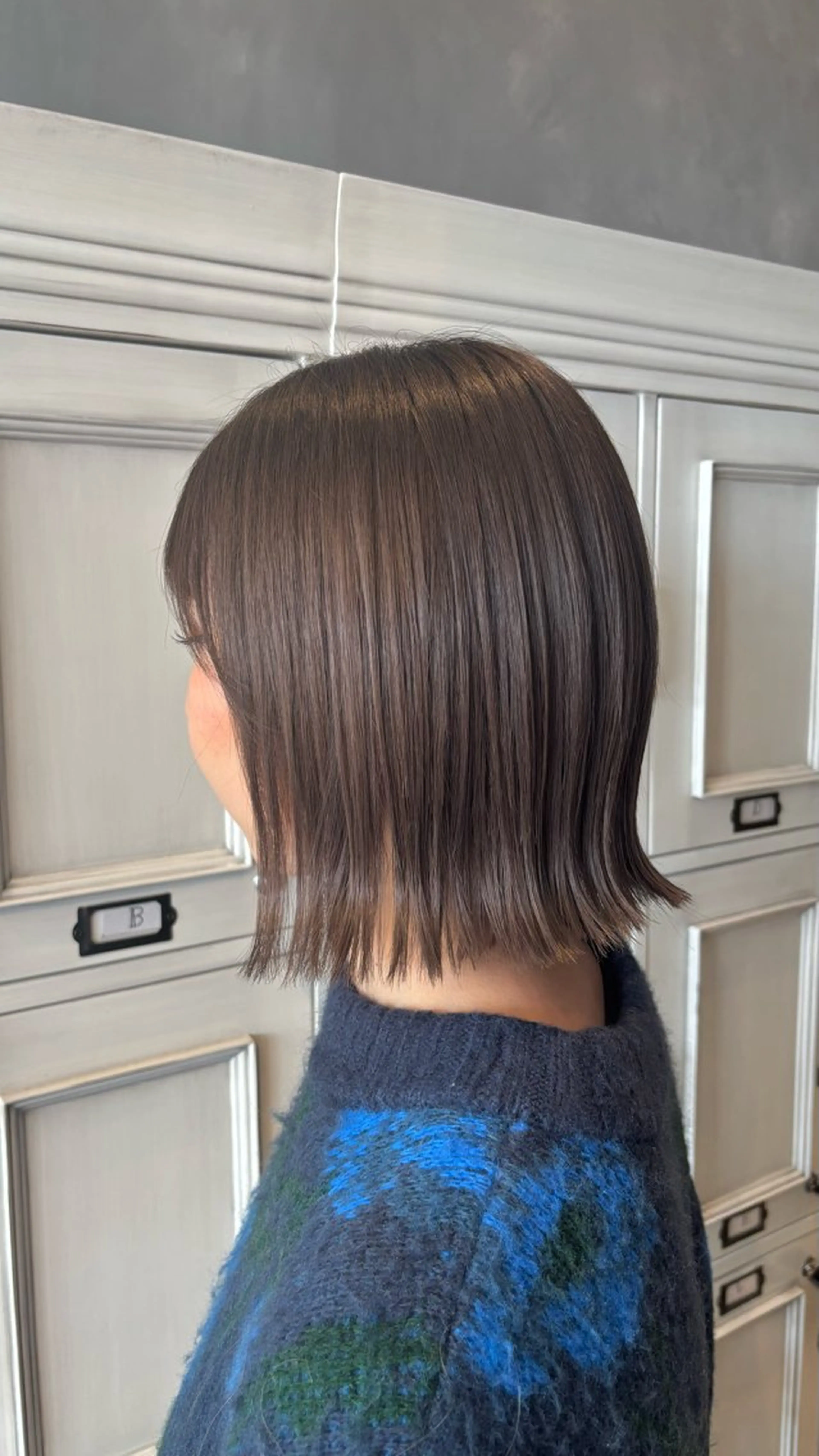 ロング カラー ブリーチ カット ヘアカラー 長瀬 友唯のヘアスタイル