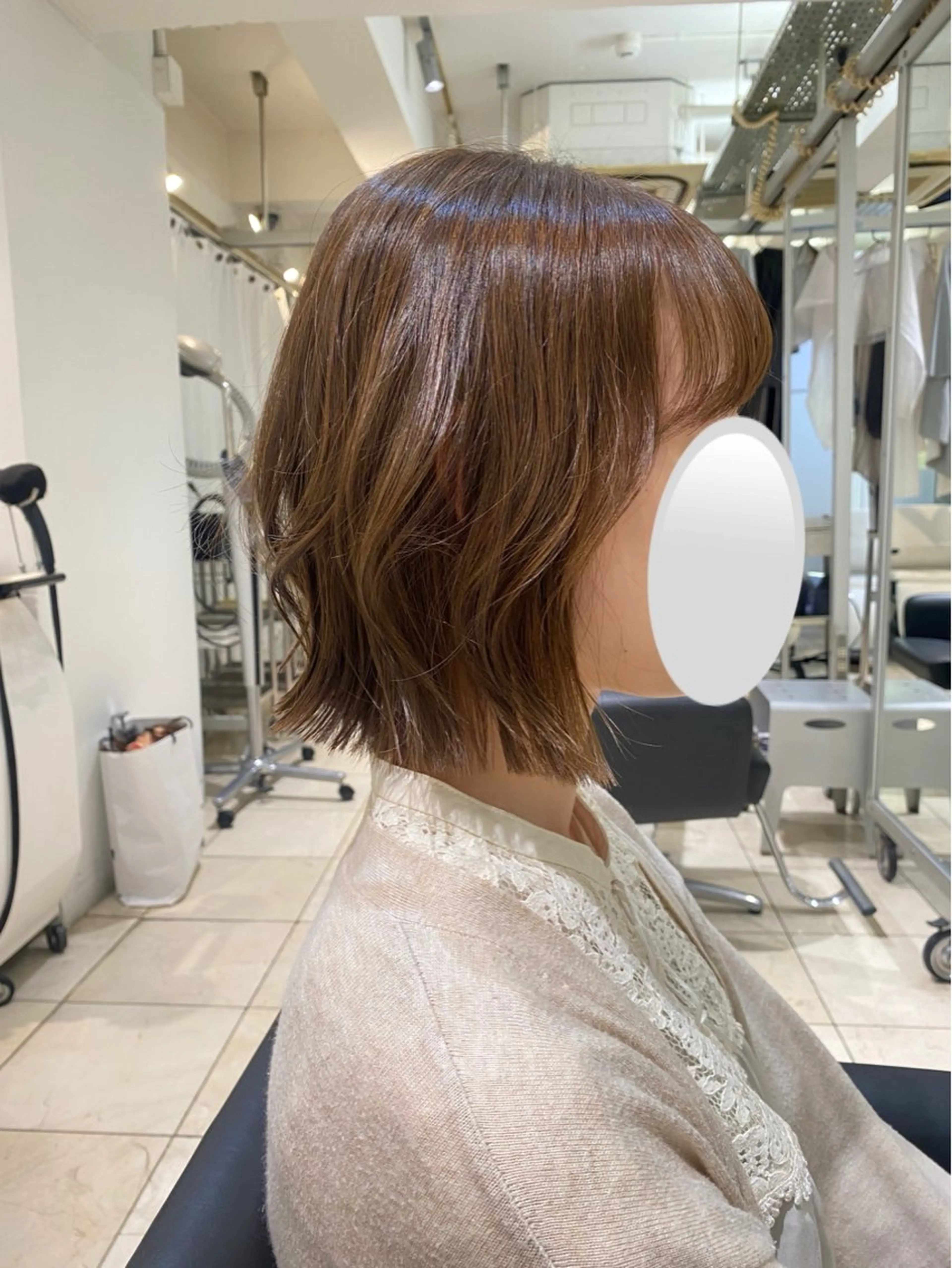 ミディアム カラー ボブ FACE-T所属・ボブカット/ パーマARAI🫧のヘアスタイル