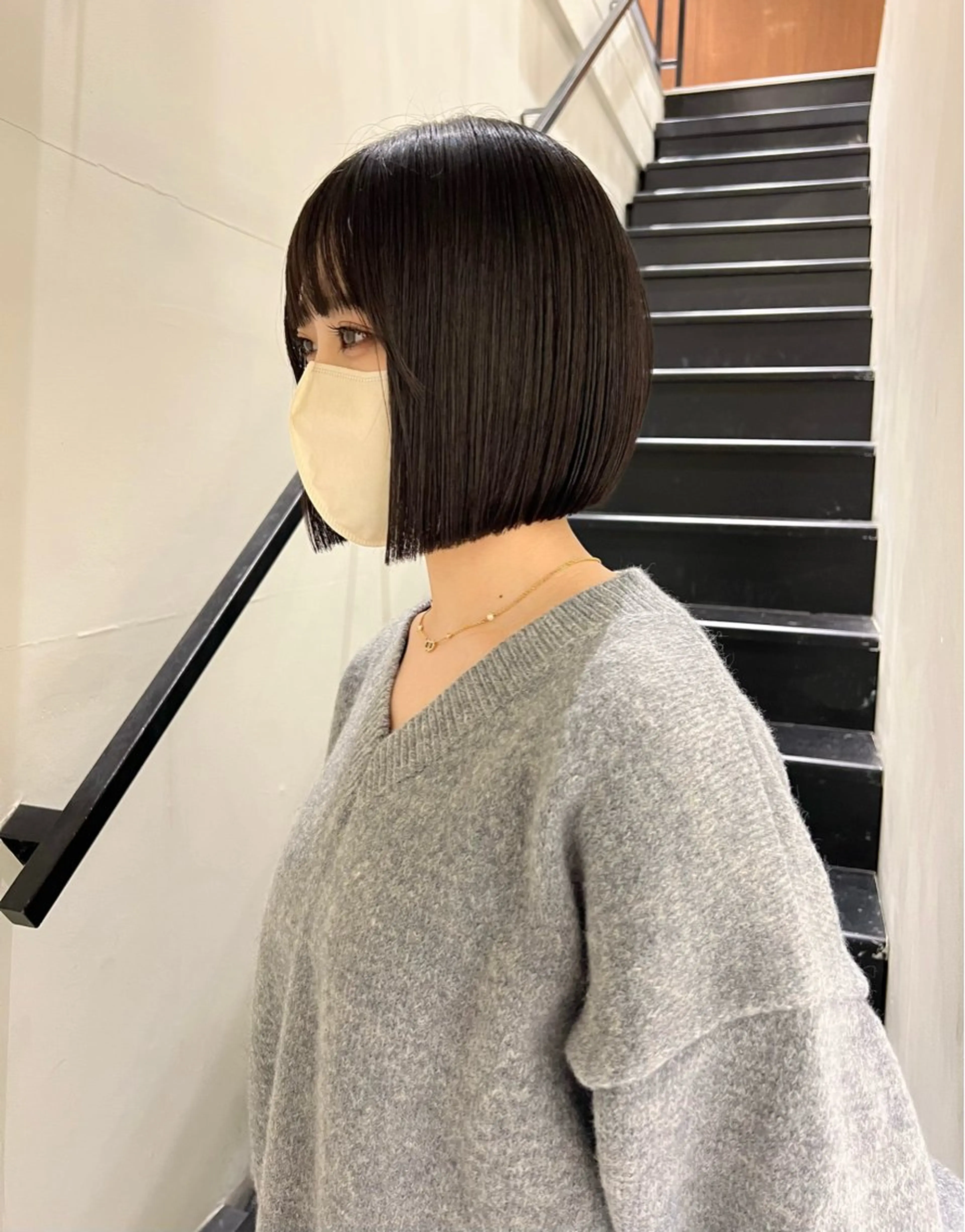 ショート ボブ 小顔カット 小顔ボブ jilblanカホのヘアスタイル