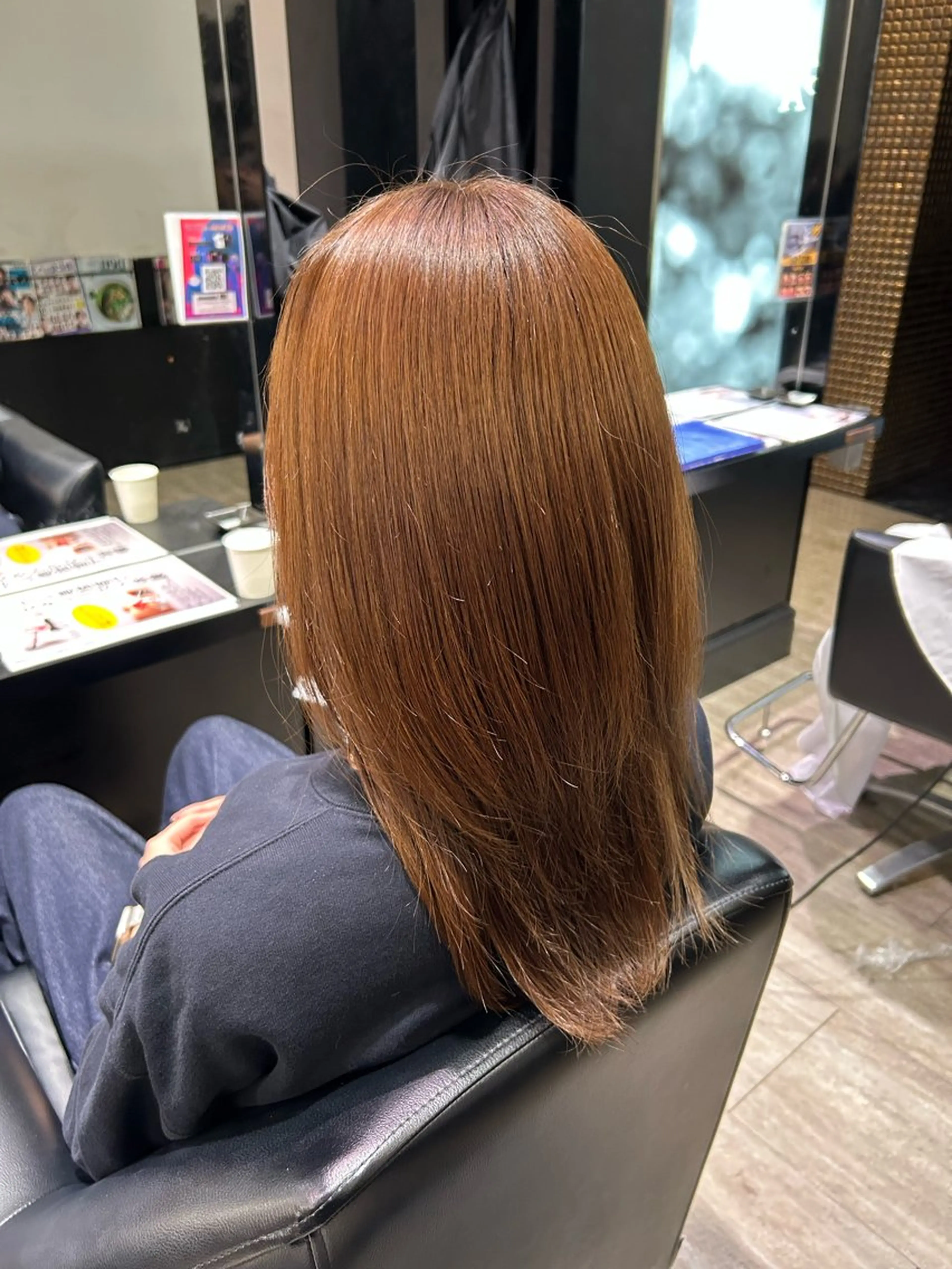 ミディアム カット ヘアカラー トリートメント ishizuka toaのヘアスタイル