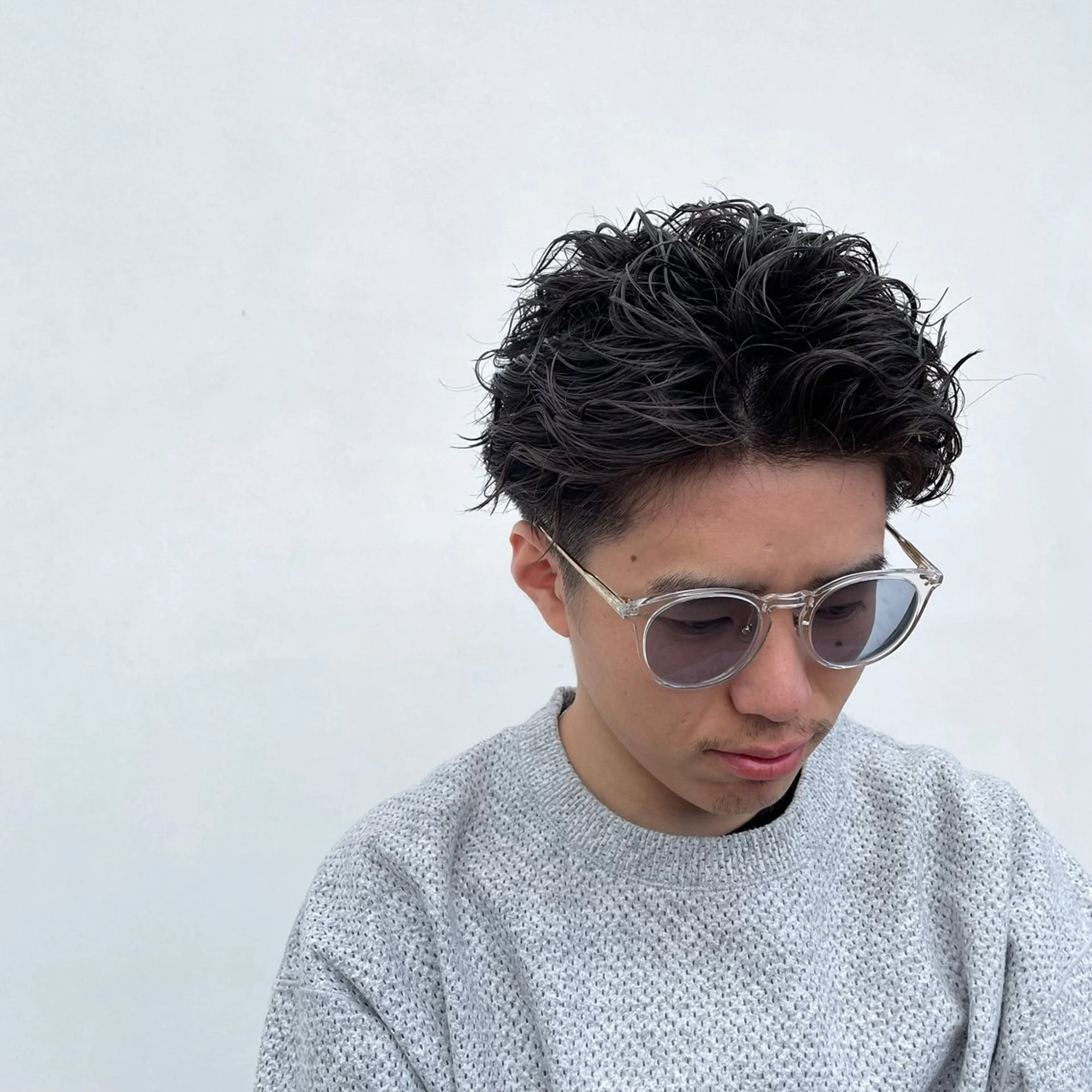 ショート パーマ メンズ 黒岩 梨沙のヘアスタイル