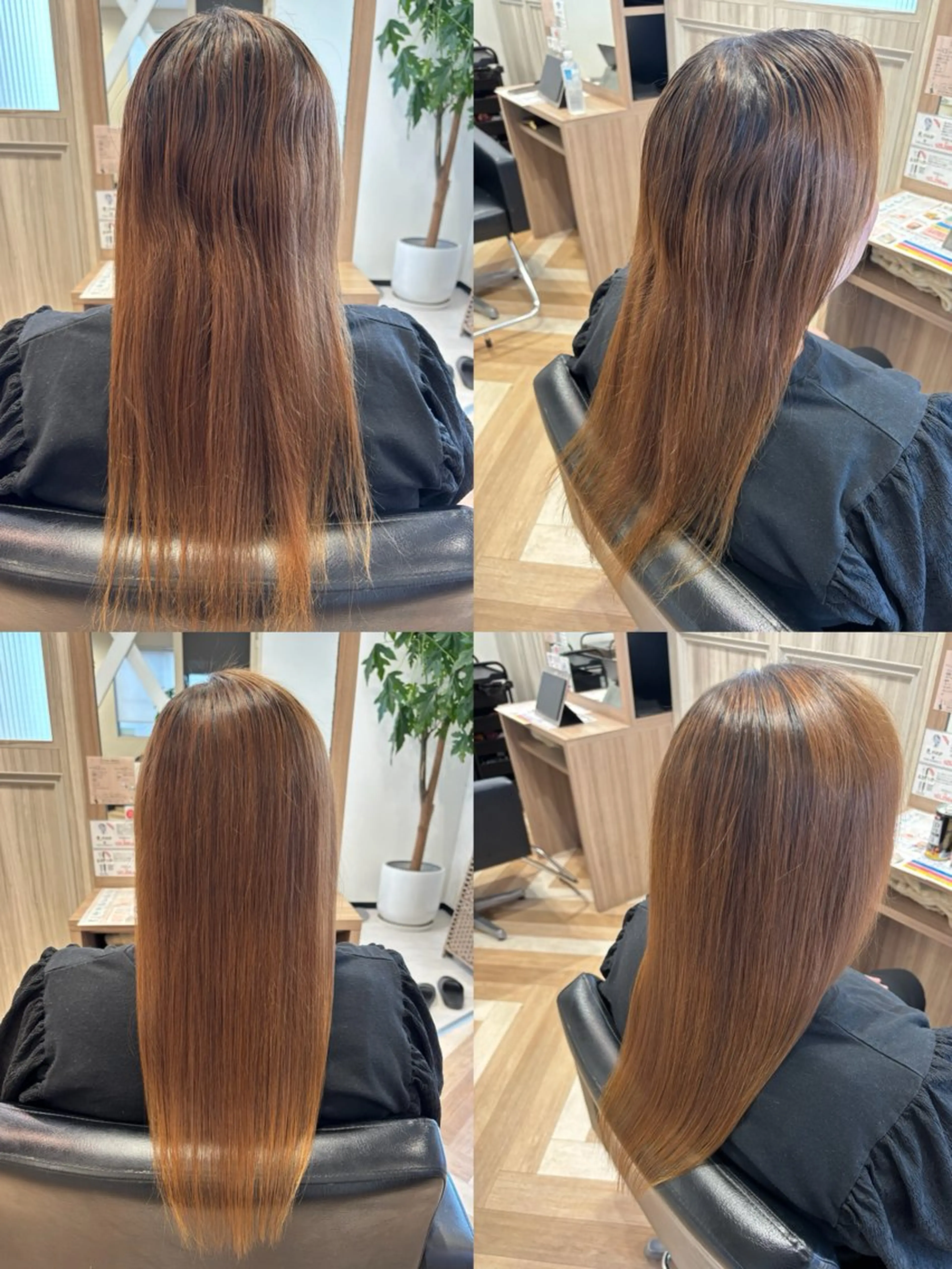 ロング 縮毛矯正 ARISE🐳 安達 紫帆のヘアスタイル