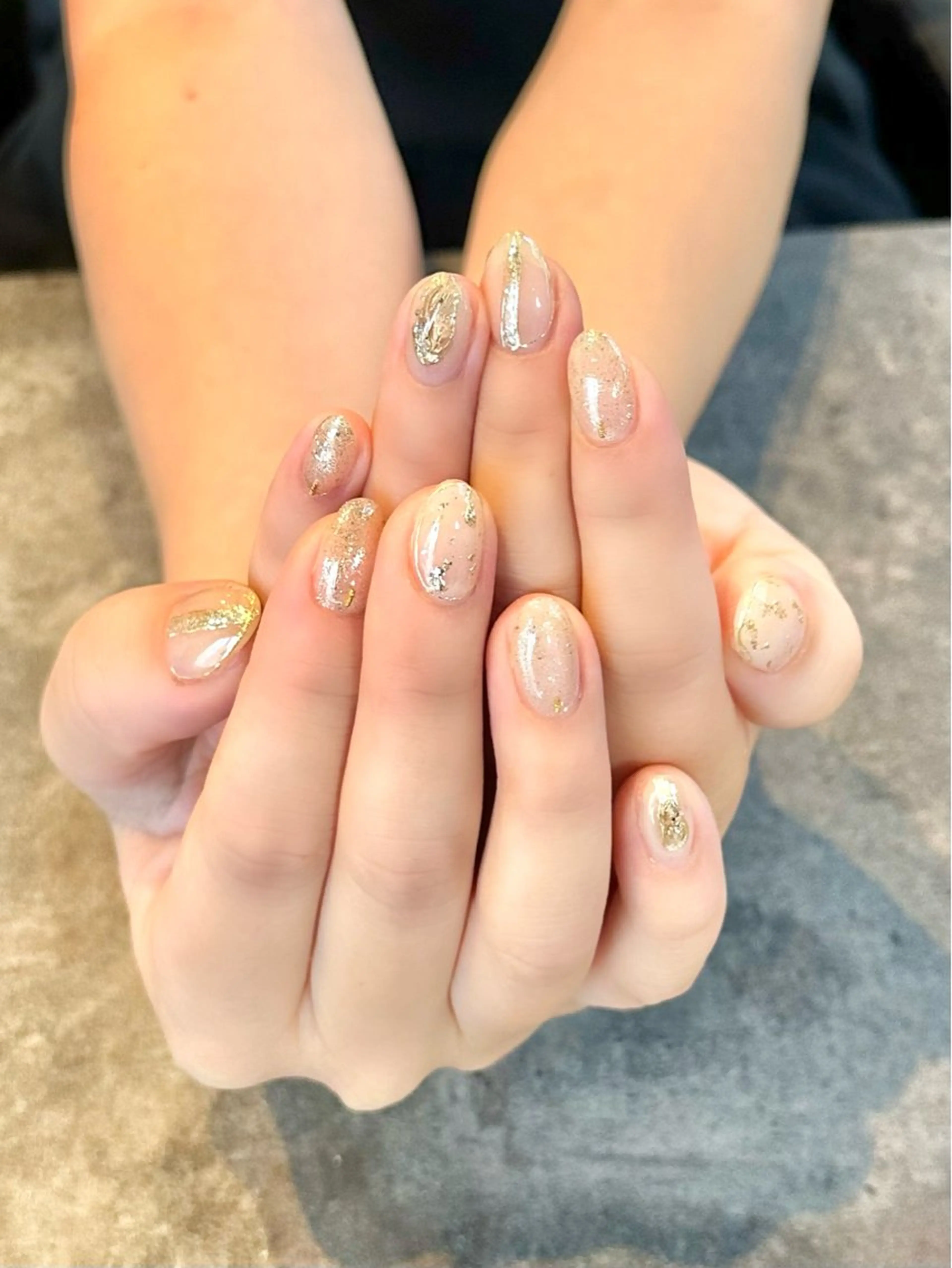 ネイル チークネイル フラワーネイル ジェルネイル 大理石ネイル(マーブル) ニュアンスネイル nail salon amanoのネイルデザイン