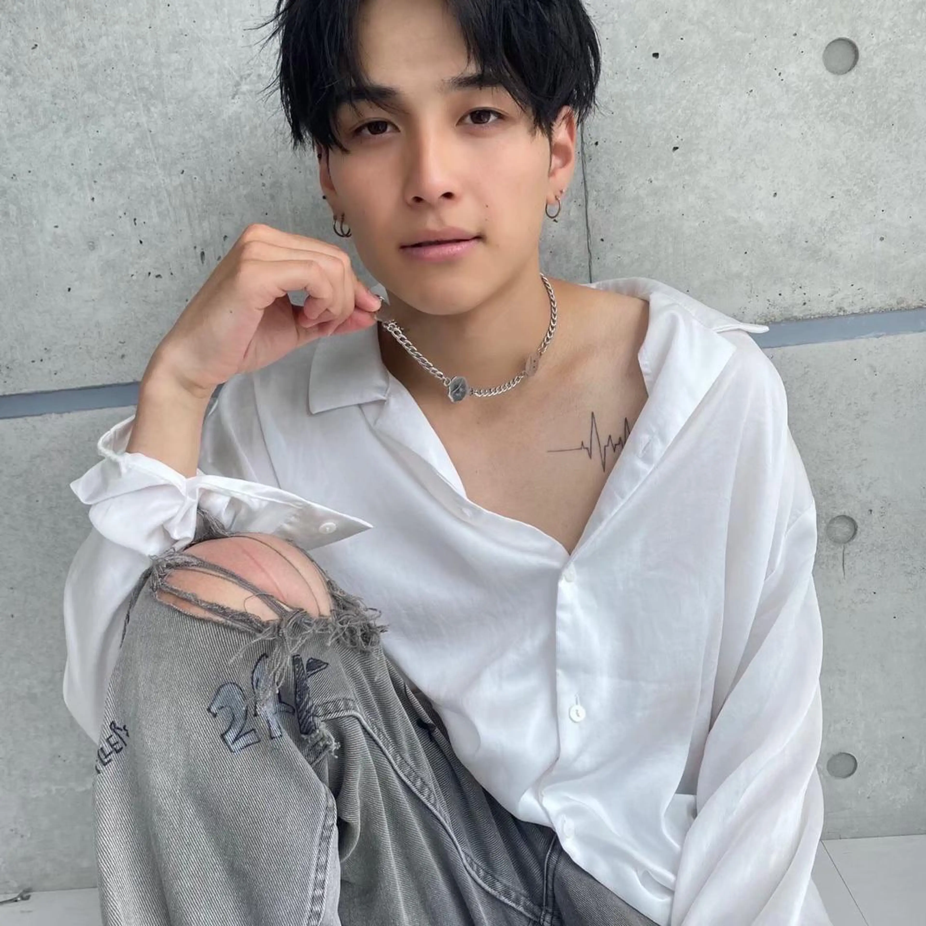 ミディアム カラー メンズ 【メンズサロン】 BLUCK 横浜のヘアスタイル