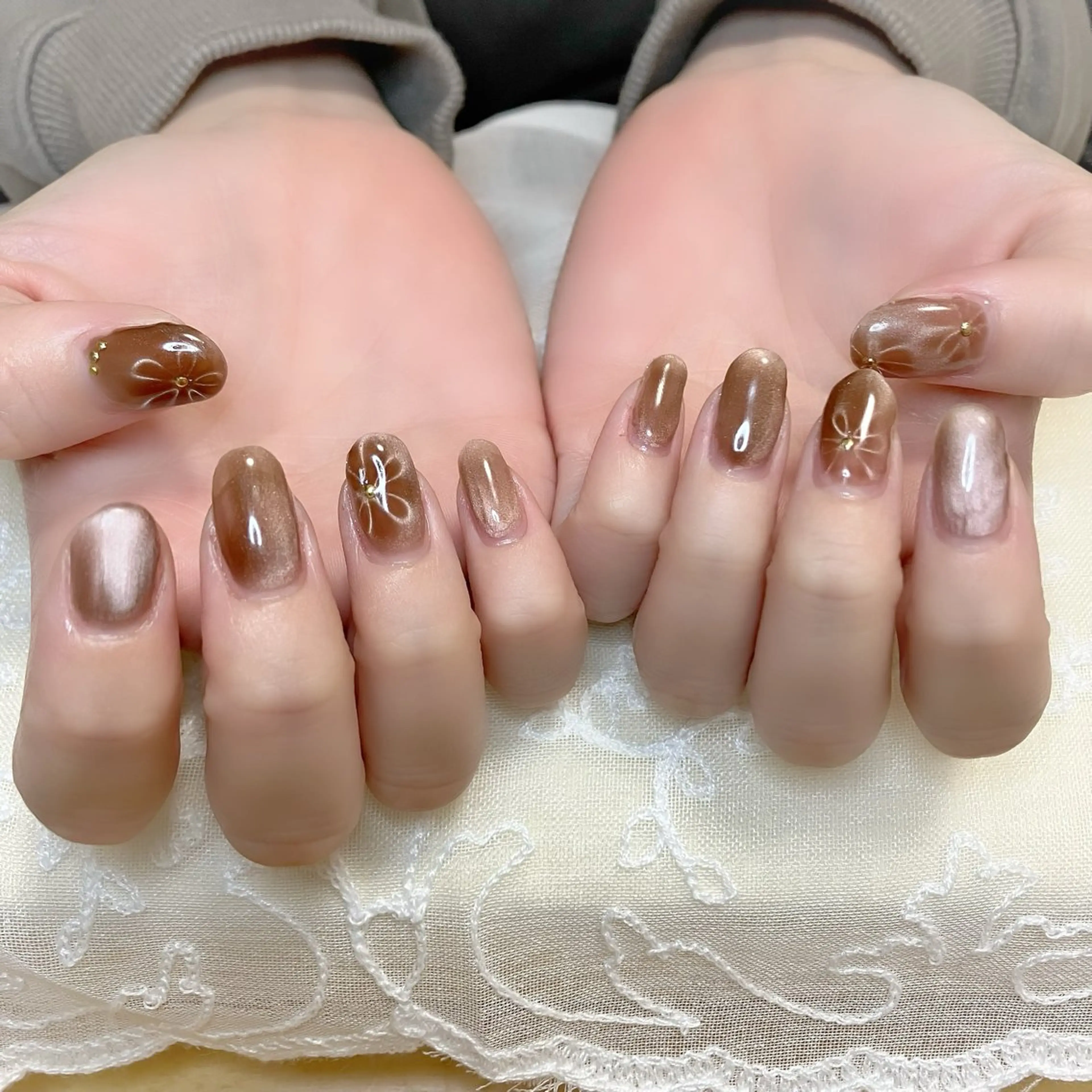 ネイル マグネットネイル ハンドネイル ネイルサロン ふきよせのネイルデザイン