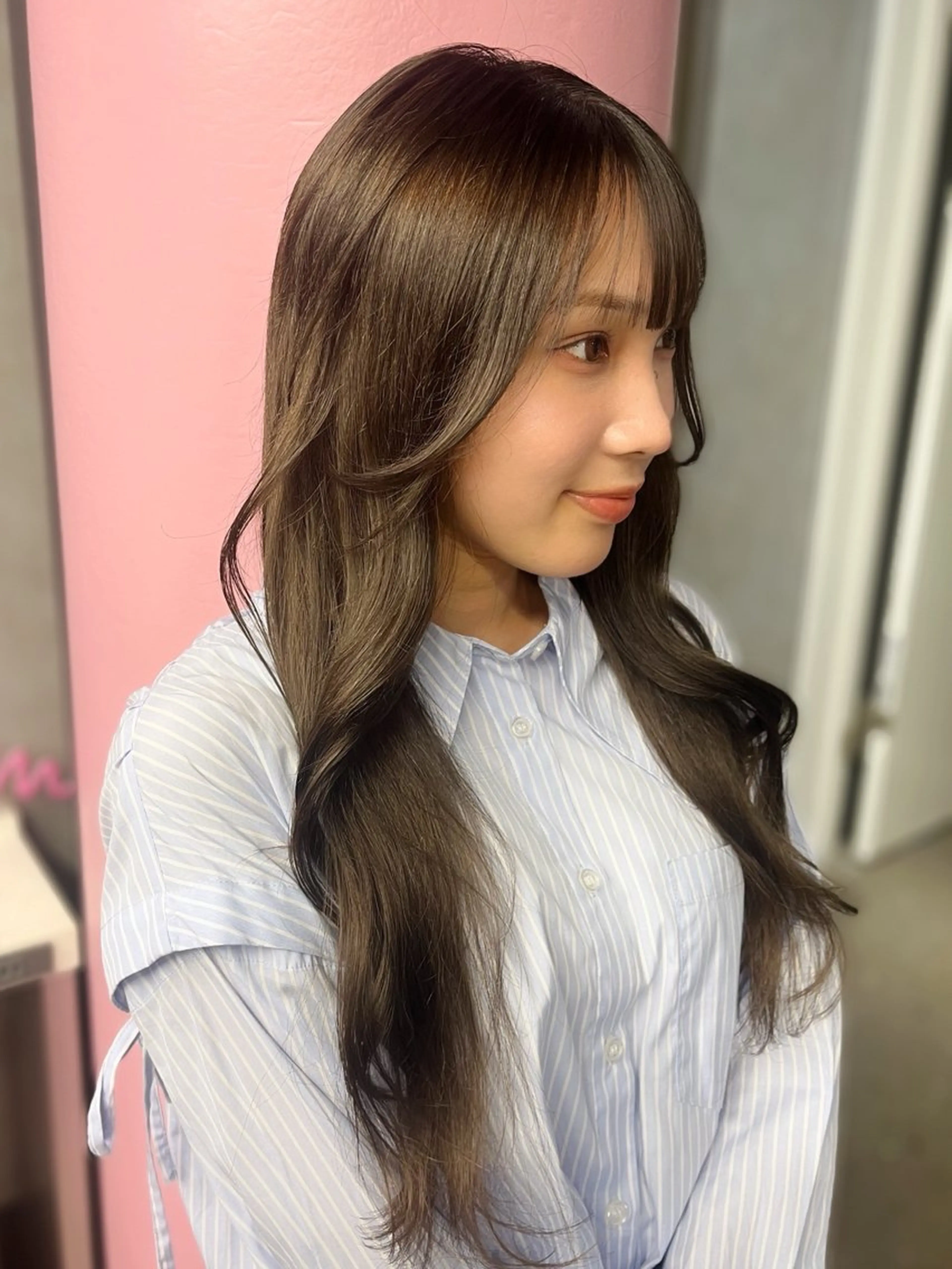 ロング ｊｏｕｅｒｍ所属・透明感/グレージュ /韓国レイヤー🪽のヘアスタイル