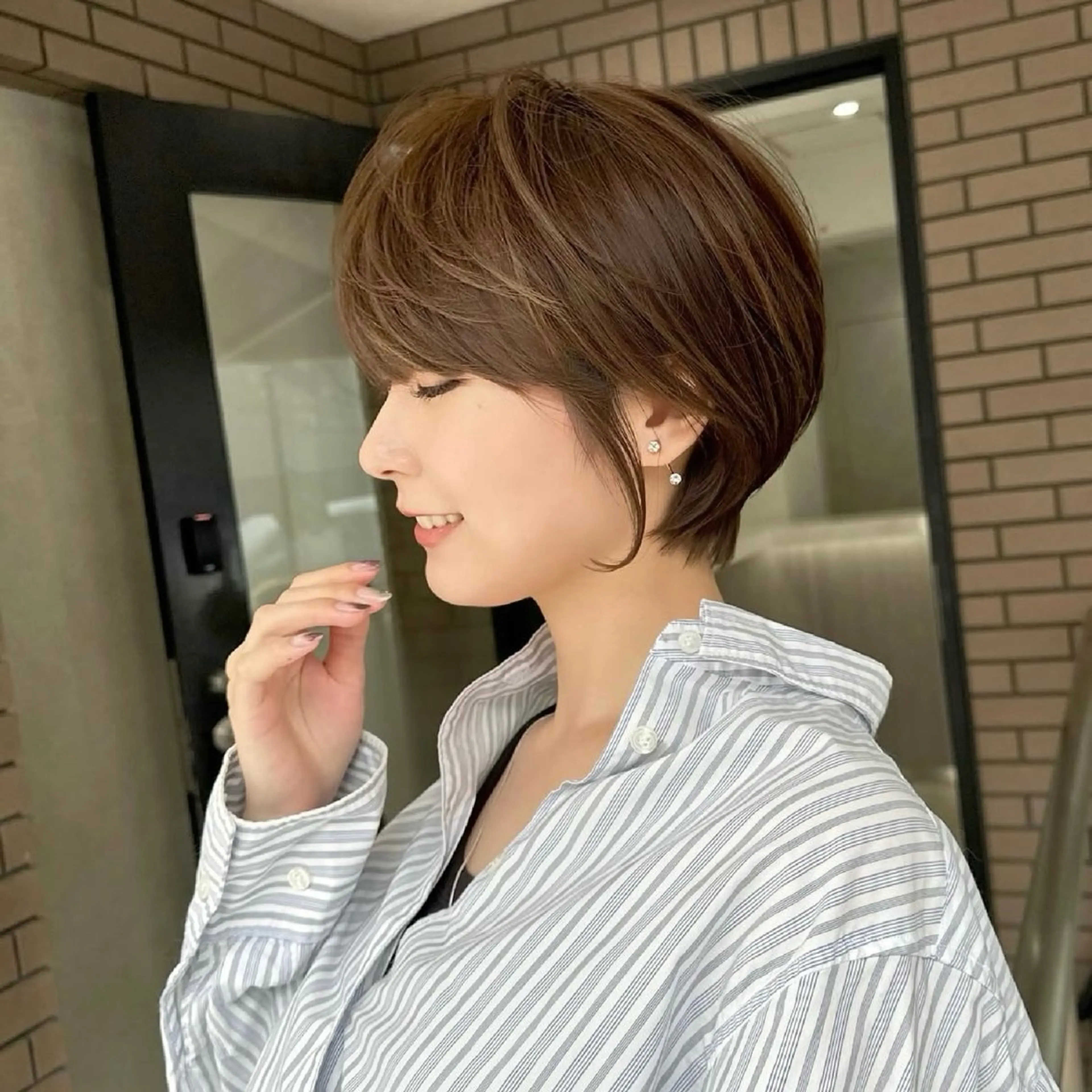 ショート 透明感カラー ふうか　渋谷のヘアスタイル