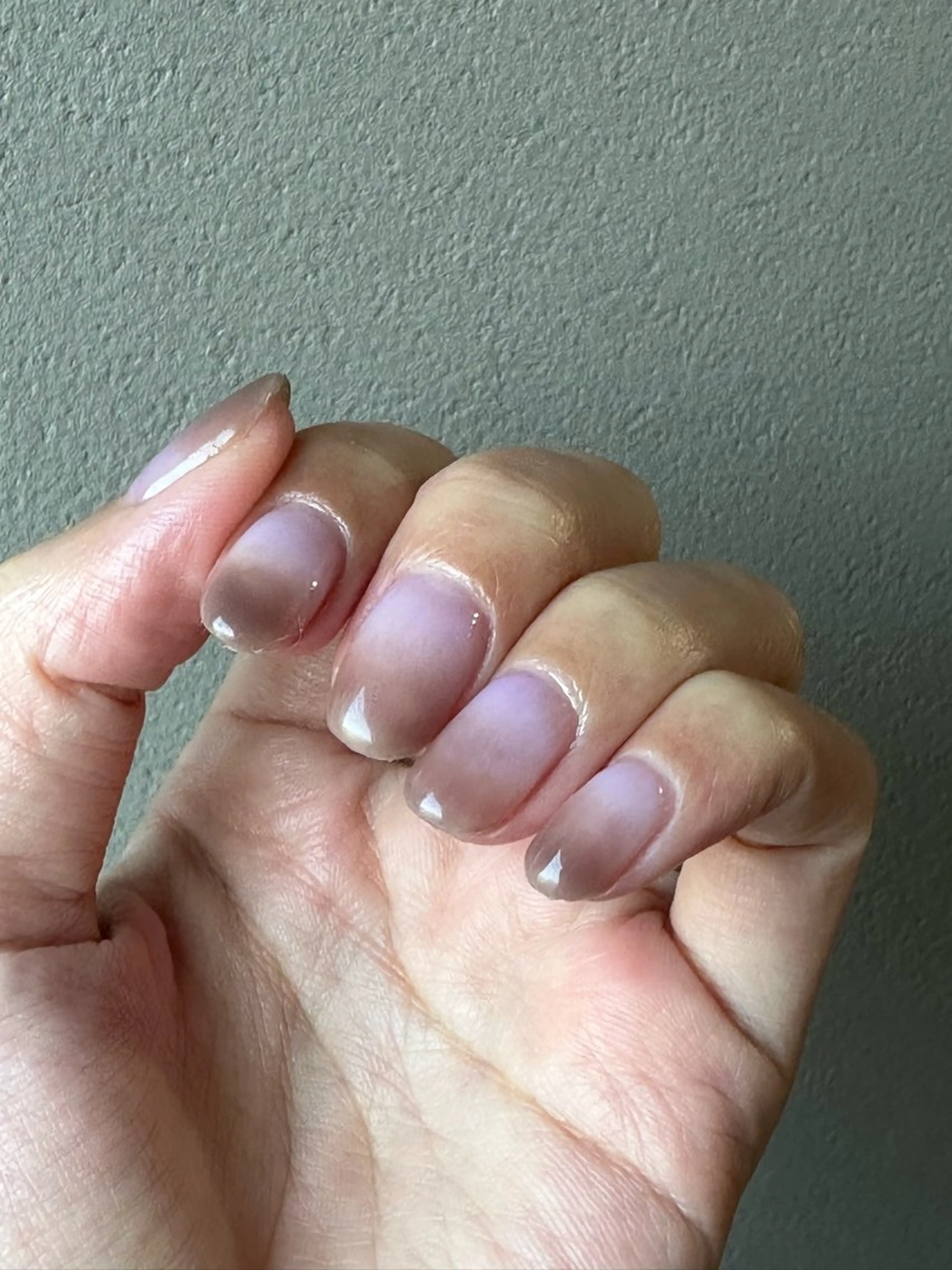 ネイル ブラウン グラデーション オフィスネイル パープル ハンドネイル sen所属・sen 高松市国分寺町のネイルデザイン