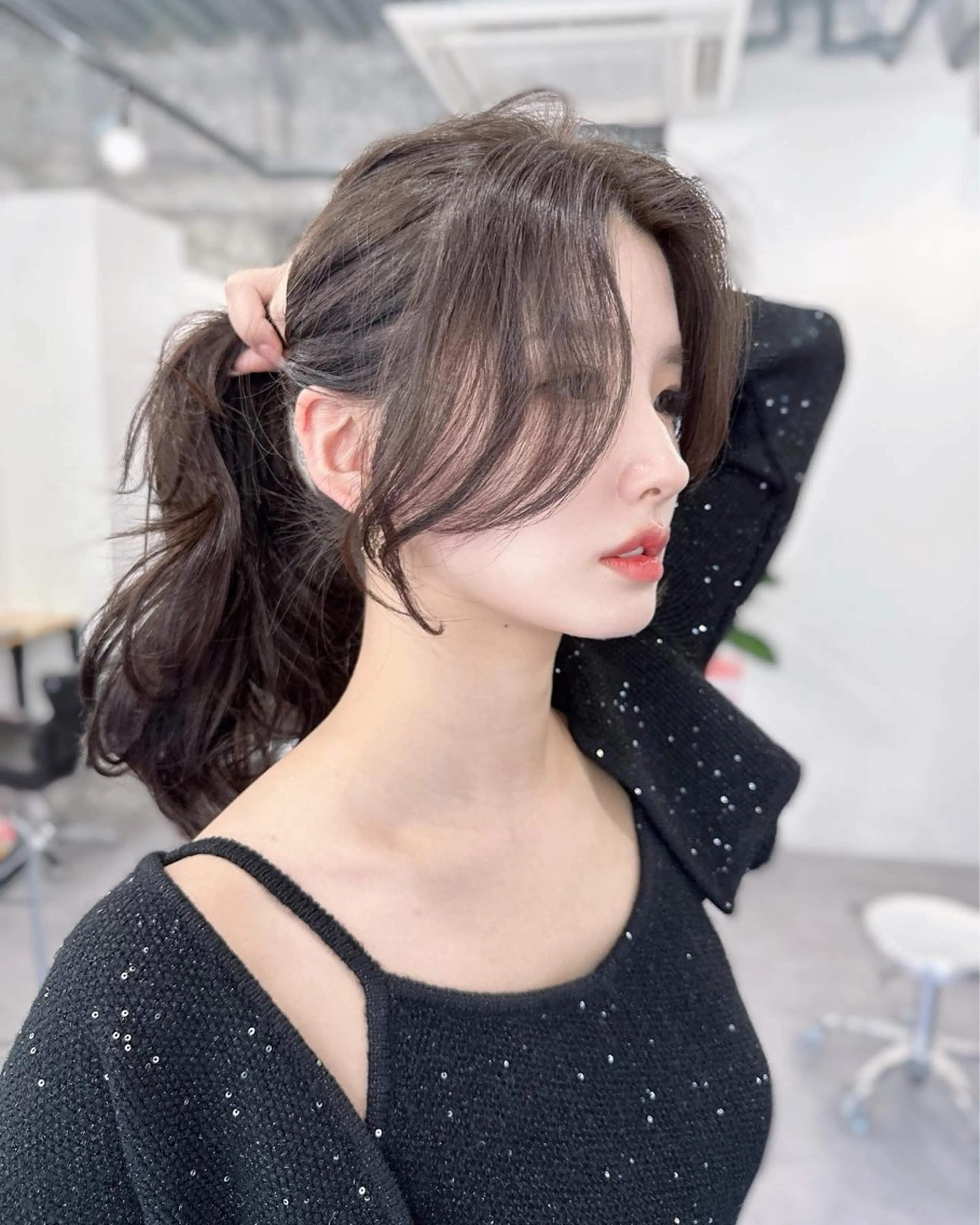 ロング 韓国風ヘア kiti Sakaeのヘアスタイル