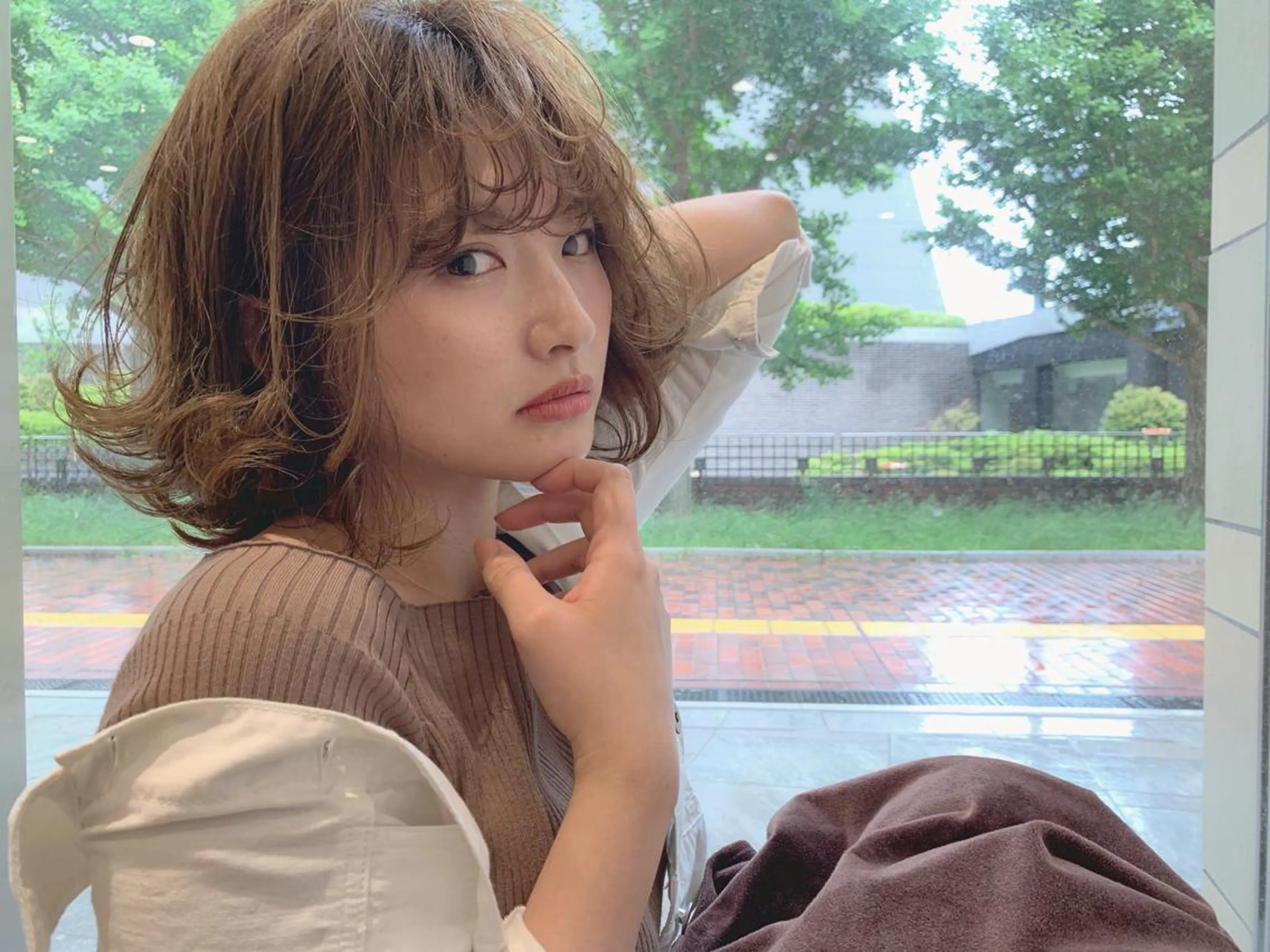 ショート カラー アッシュ ベージュカラー グレージュ 中村 卓也のヘアスタイル