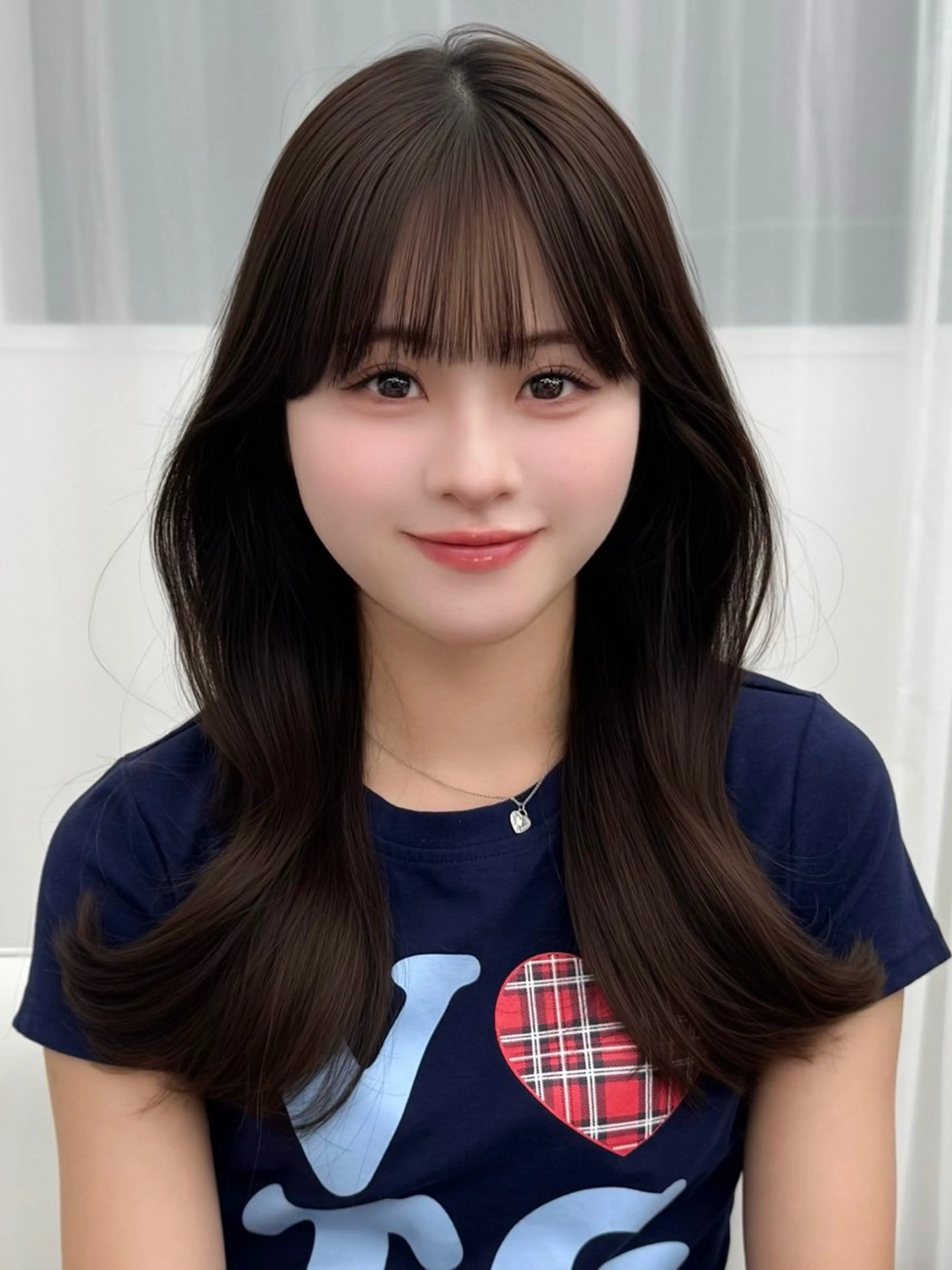 ミディアム カラー ヘアアレンジ カット ヘアカラー トリートメント 顔周り&ミディアム 特化/池袋/kokiのヘアスタイル