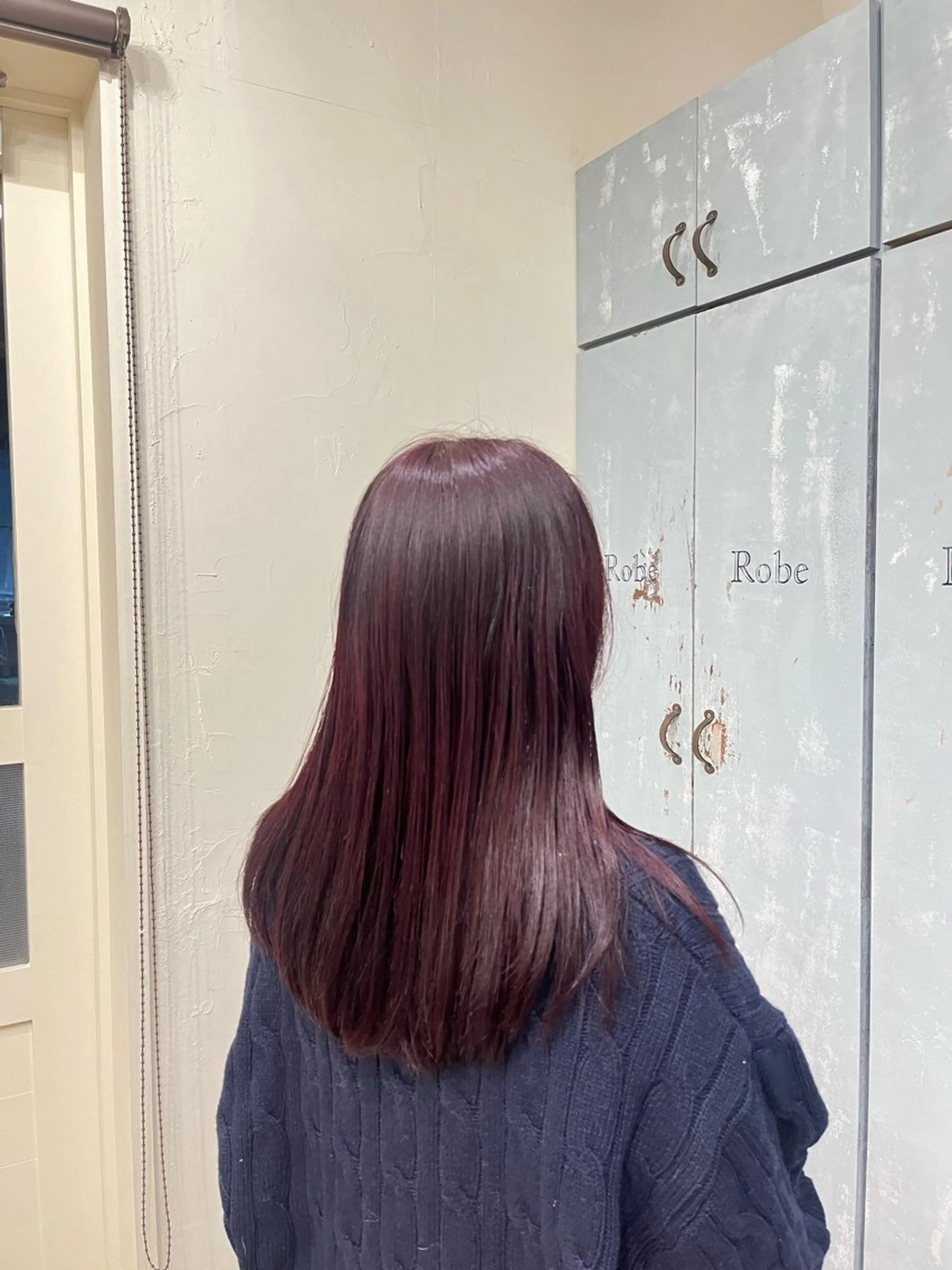 カラー レッドカラー 小野寺 菜穂/豊橋/パーマのヘアスタイル