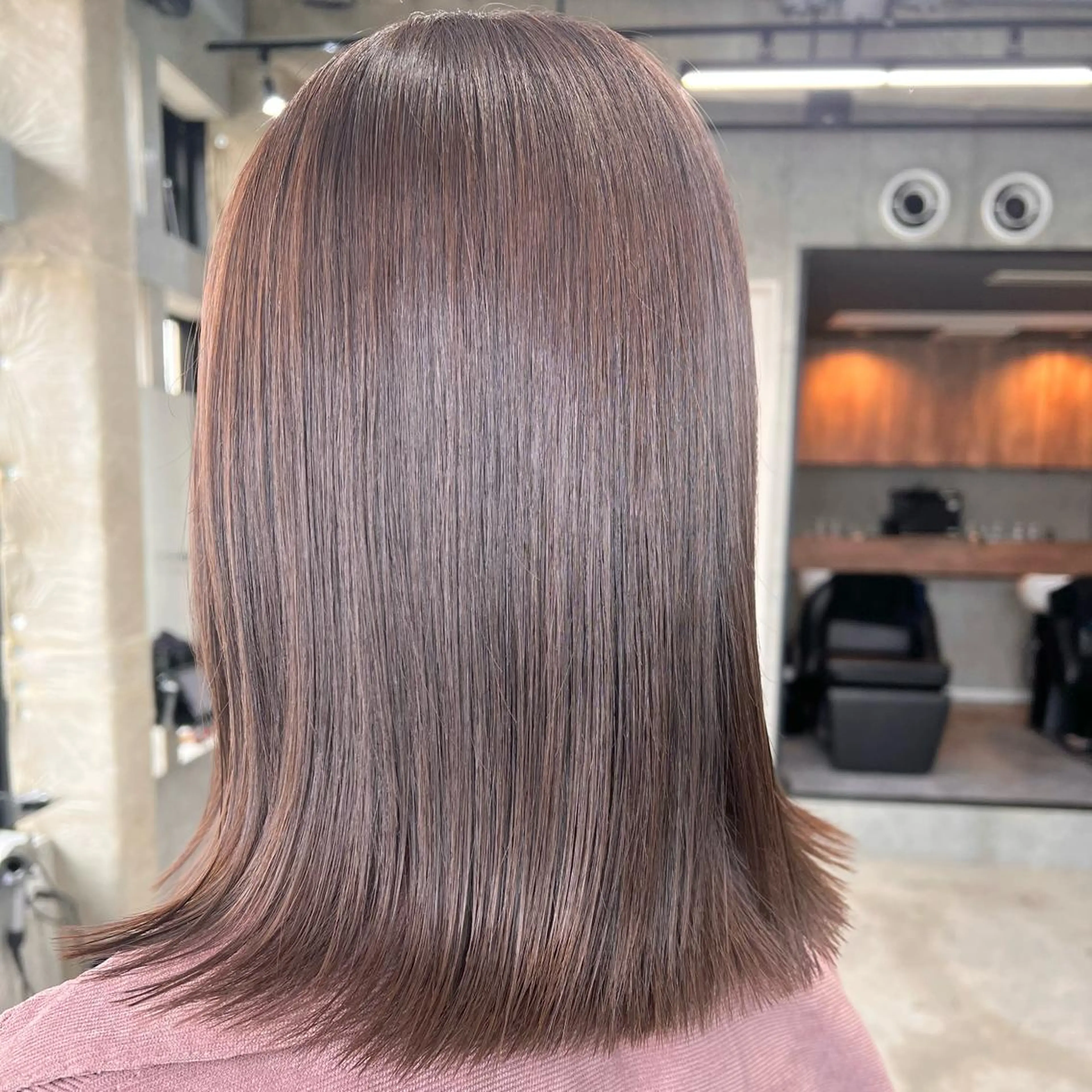 ミディアム カット ヘアカラー トリートメント ♡HARUKA/縮毛 /髪質改善/BOBのヘアスタイル