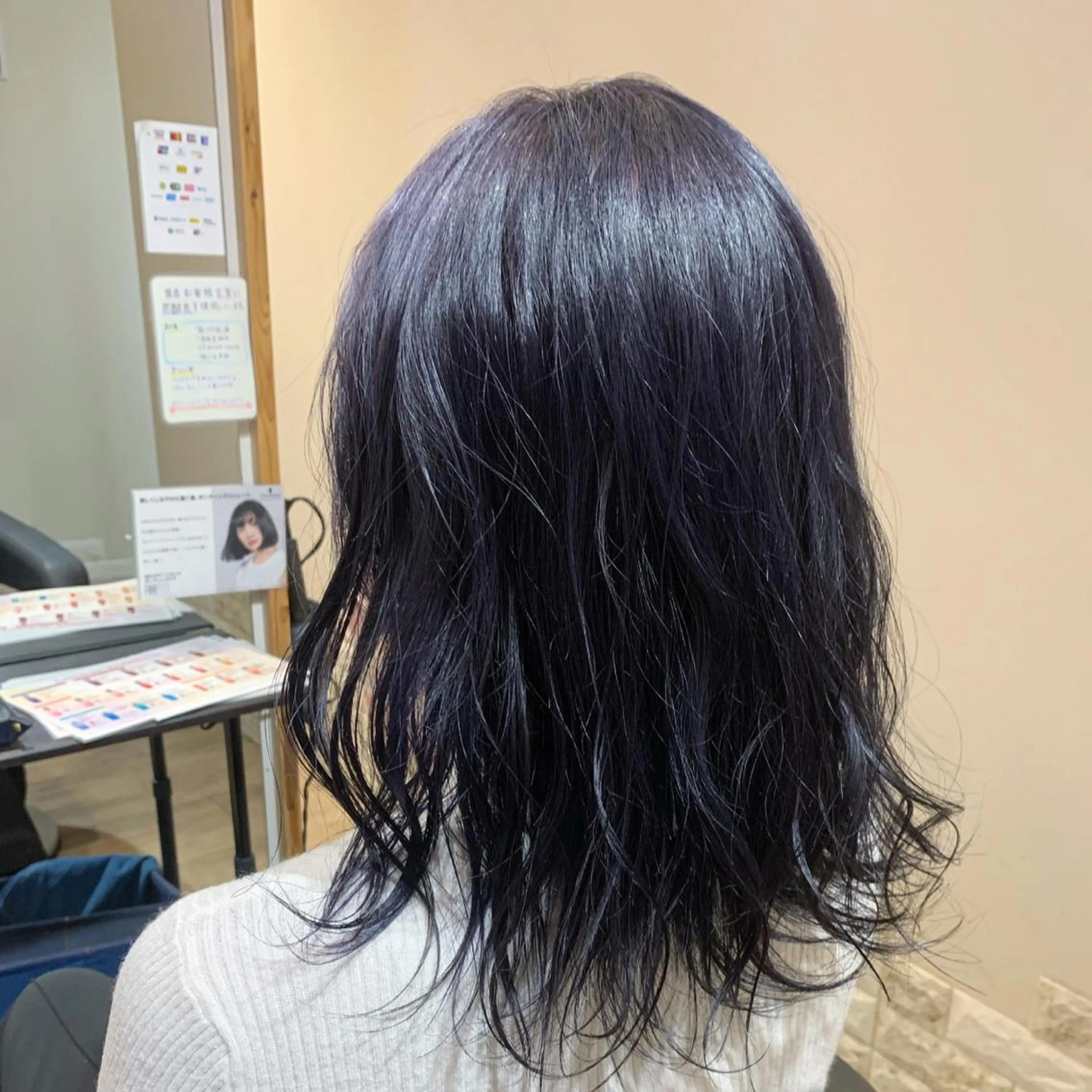 ミディアム カラー ヘアカラー 大久保 隆蔵のヘアスタイル