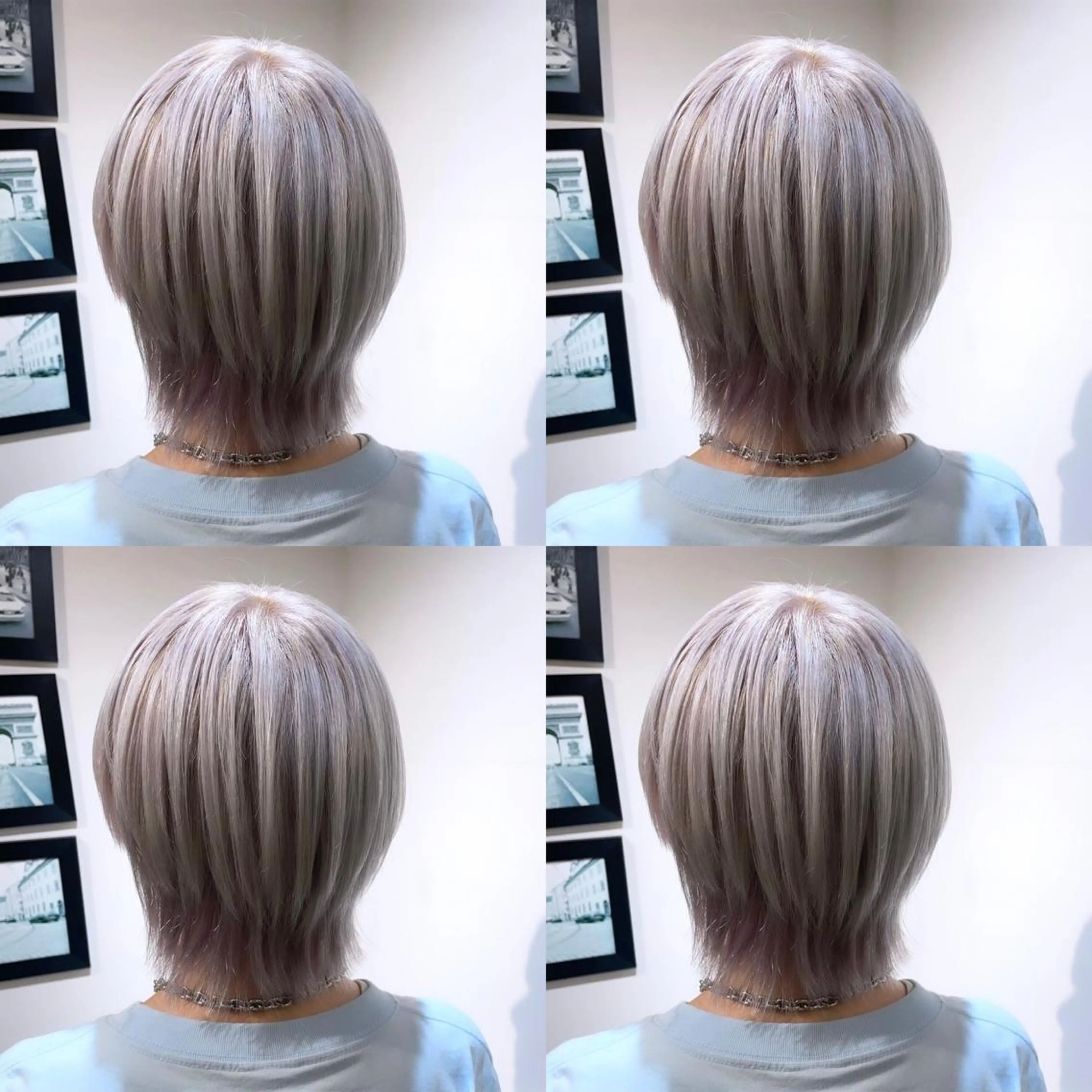 ショート カラー シルバー ホワイトシルバー 🌟トップデザイナー 高橋🌟のヘアスタイル