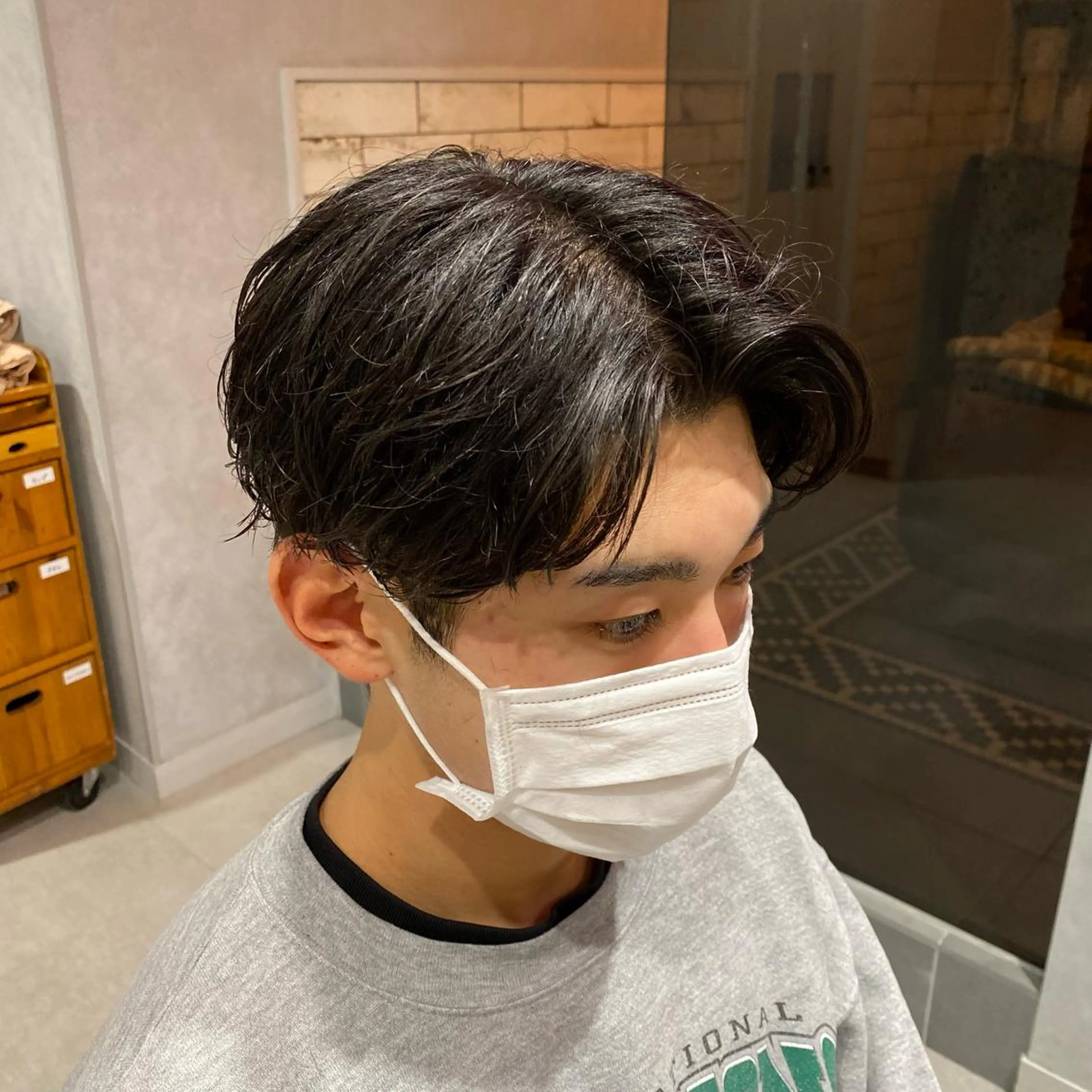 メンズ センターパート メンズ就活ヘア ツーブロック 刈り上げ カット YOHEI【メンズ/ パーマ/メンズ特化】のヘアスタイル