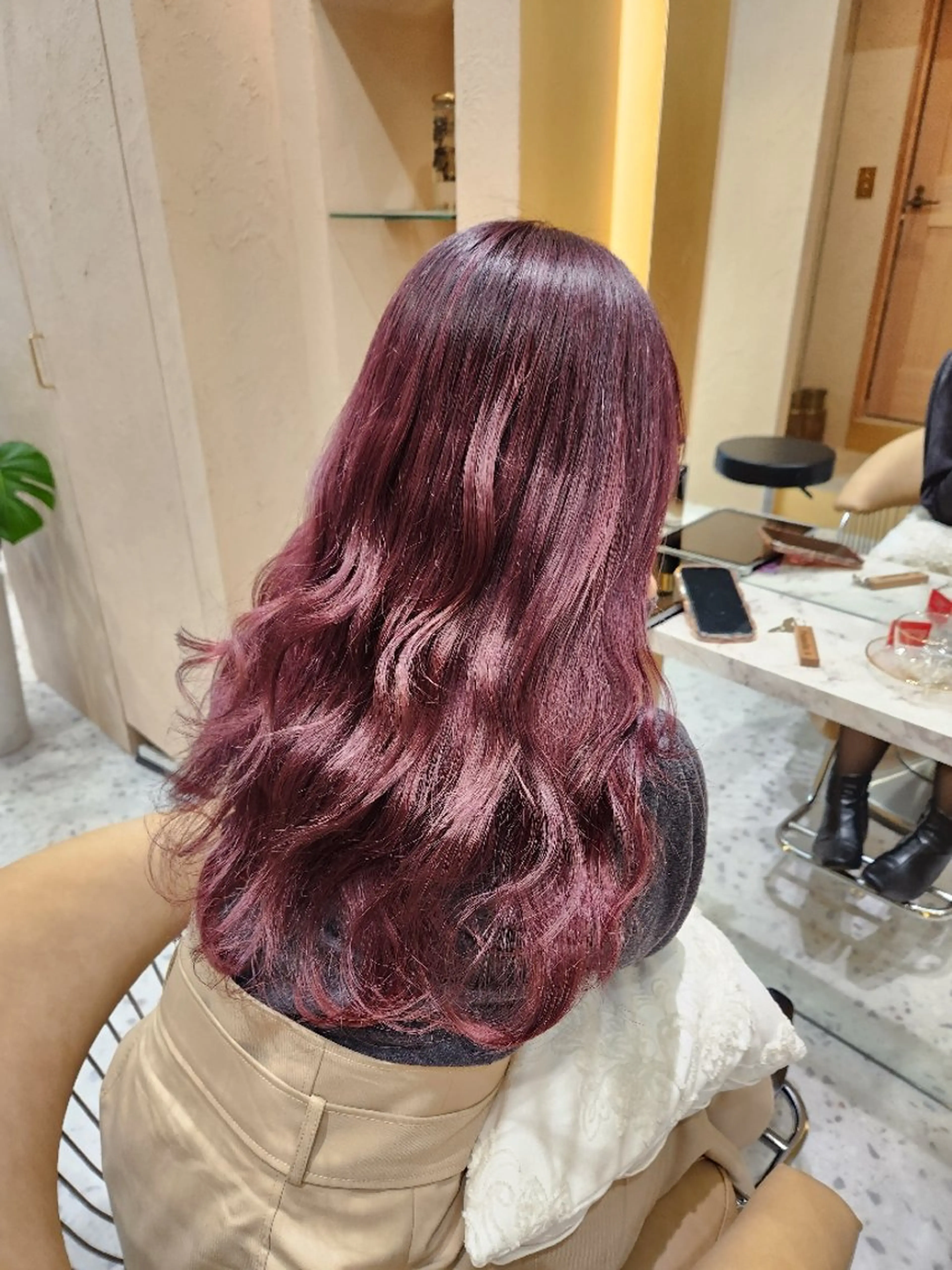 ロング カラー あかね☆ヘアアレンジ /ボブ/縮毛矯正のヘアスタイル