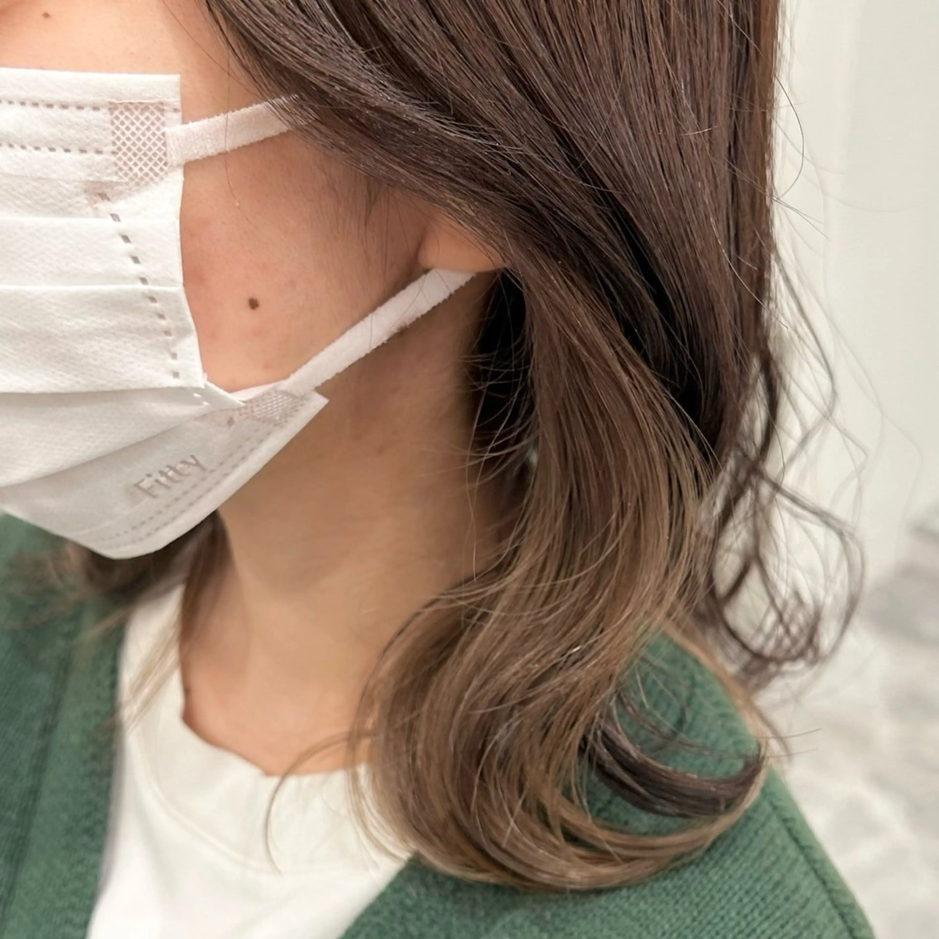 ショート カラー ベージュカラー イヤリングカラー ミルクティーベージュ ボブ くびれヘア 顔まわりカット/ボブ /🧁とーこ🧁のヘアスタイル