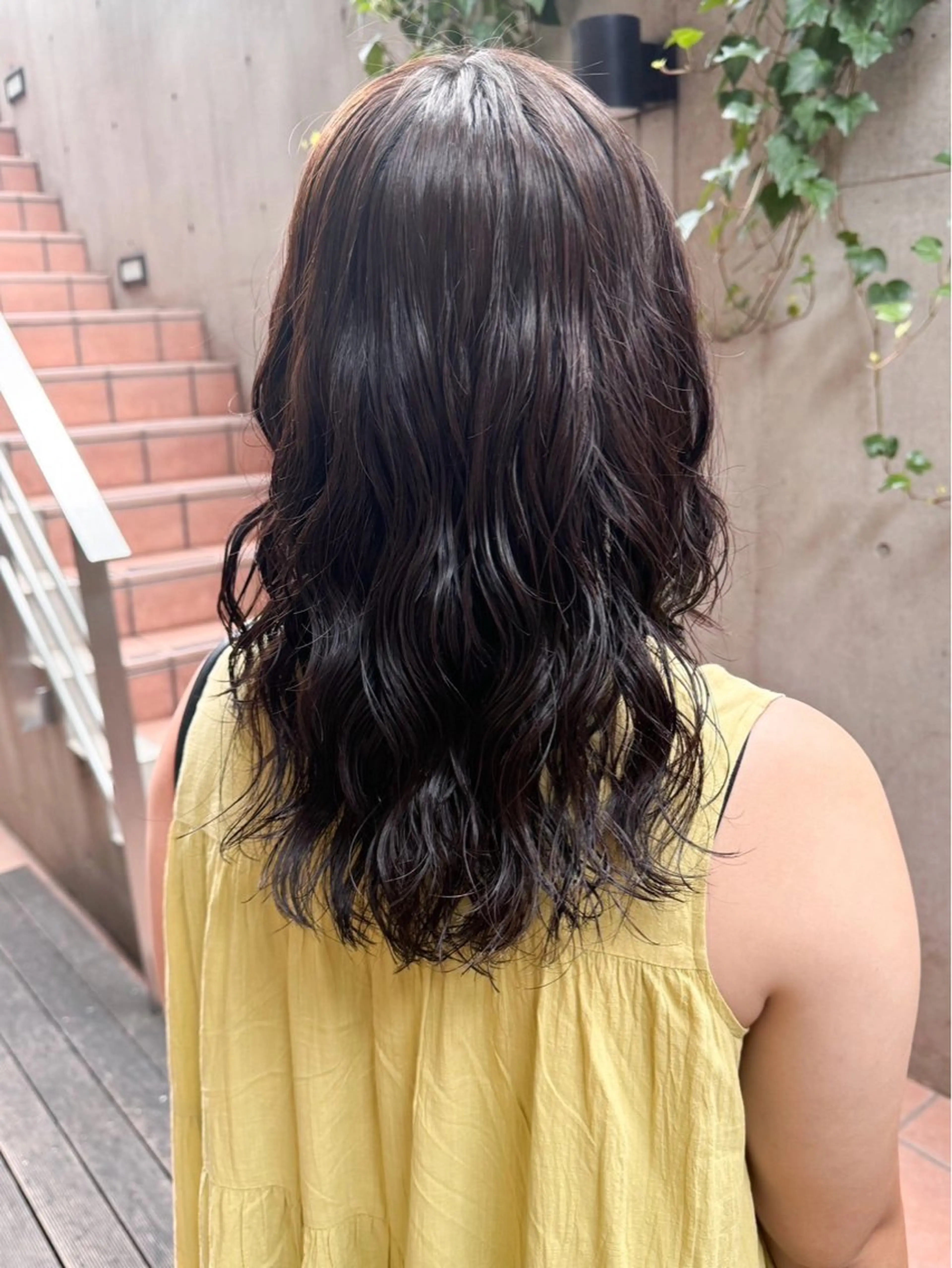 セミロング パーマ 杉田 優月のヘアスタイル