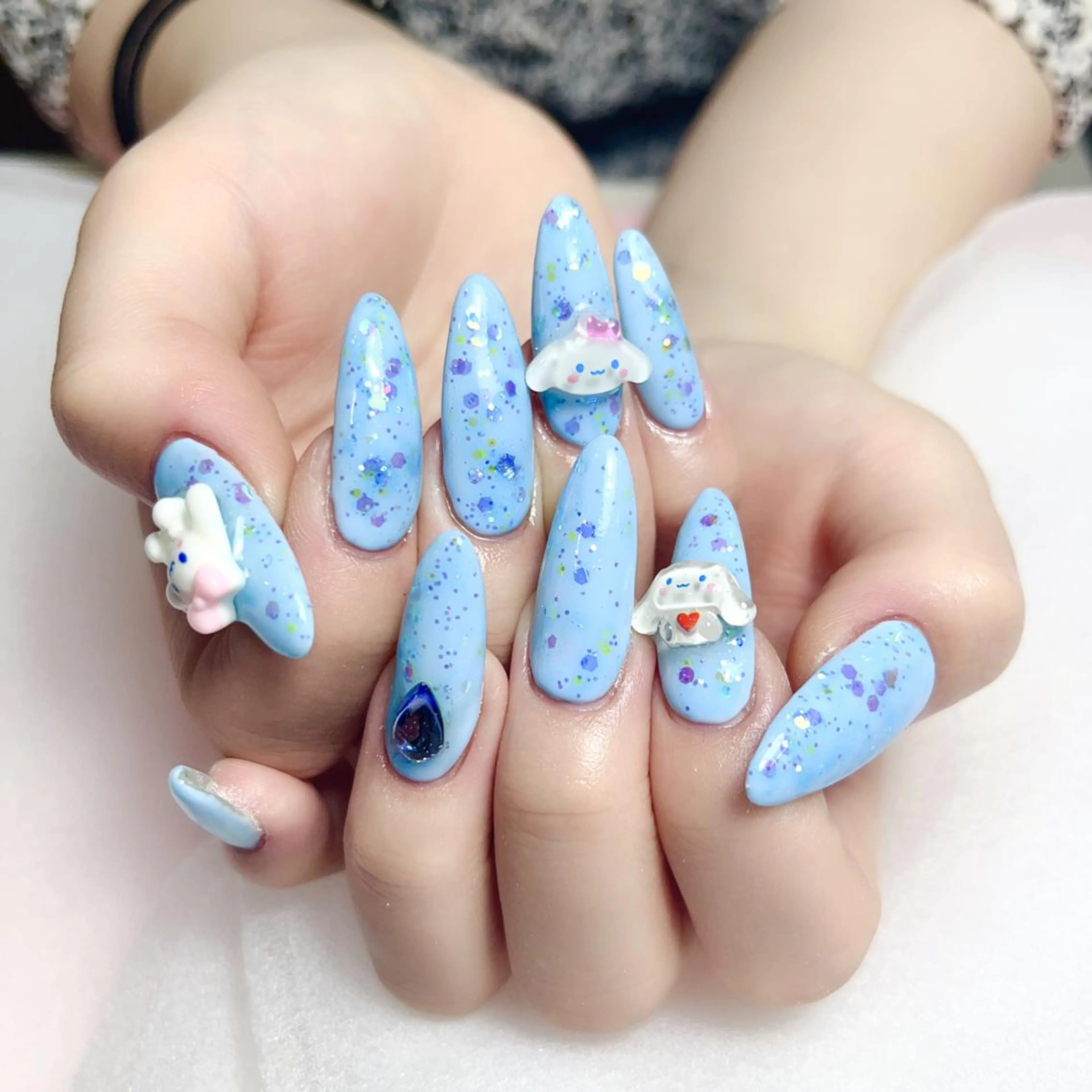 ネイル ロングネイル Elegantbea utyミクのネイルデザイン