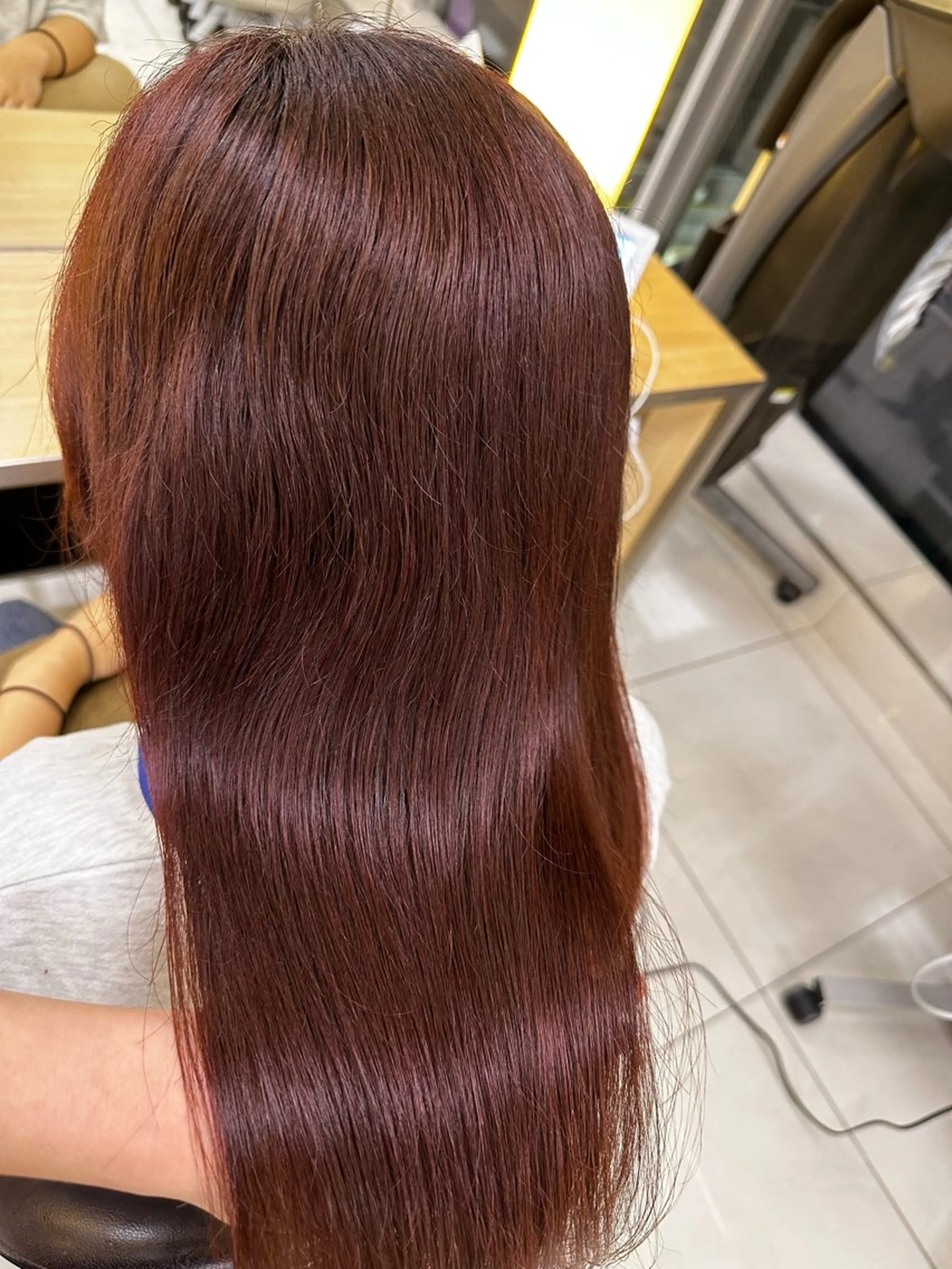 ロング カラー ヘアカラー トリートメント SANA/ツヤカラー /カット大船のヘアスタイル