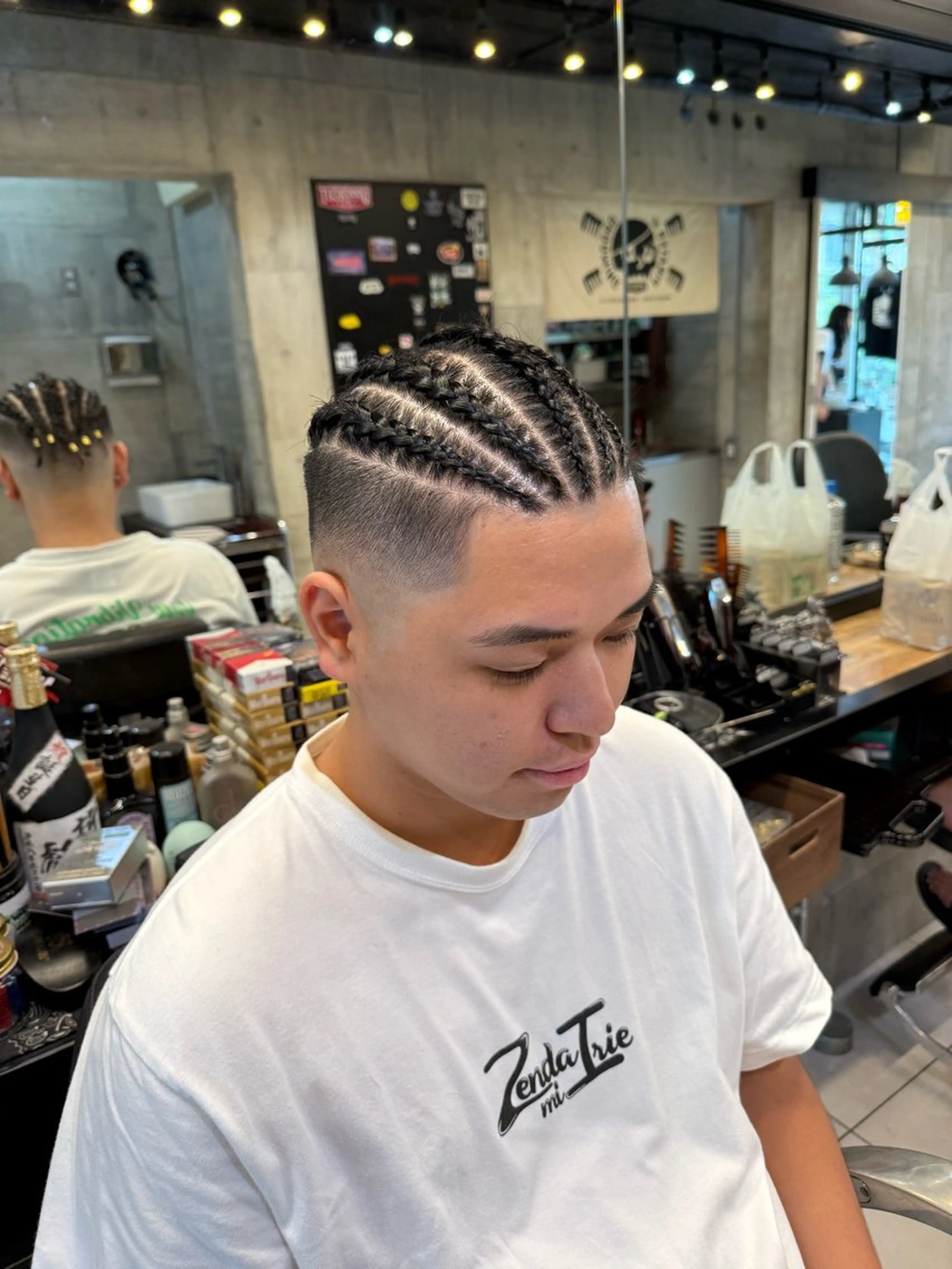 ミディアム ヘアアレンジ メンズ カット ヘアセット BINGO HAIR WORKS 【ビンゴヘアワークス】所属・🎱メンズフェード 特化HYOGA🎱のヘアスタイル