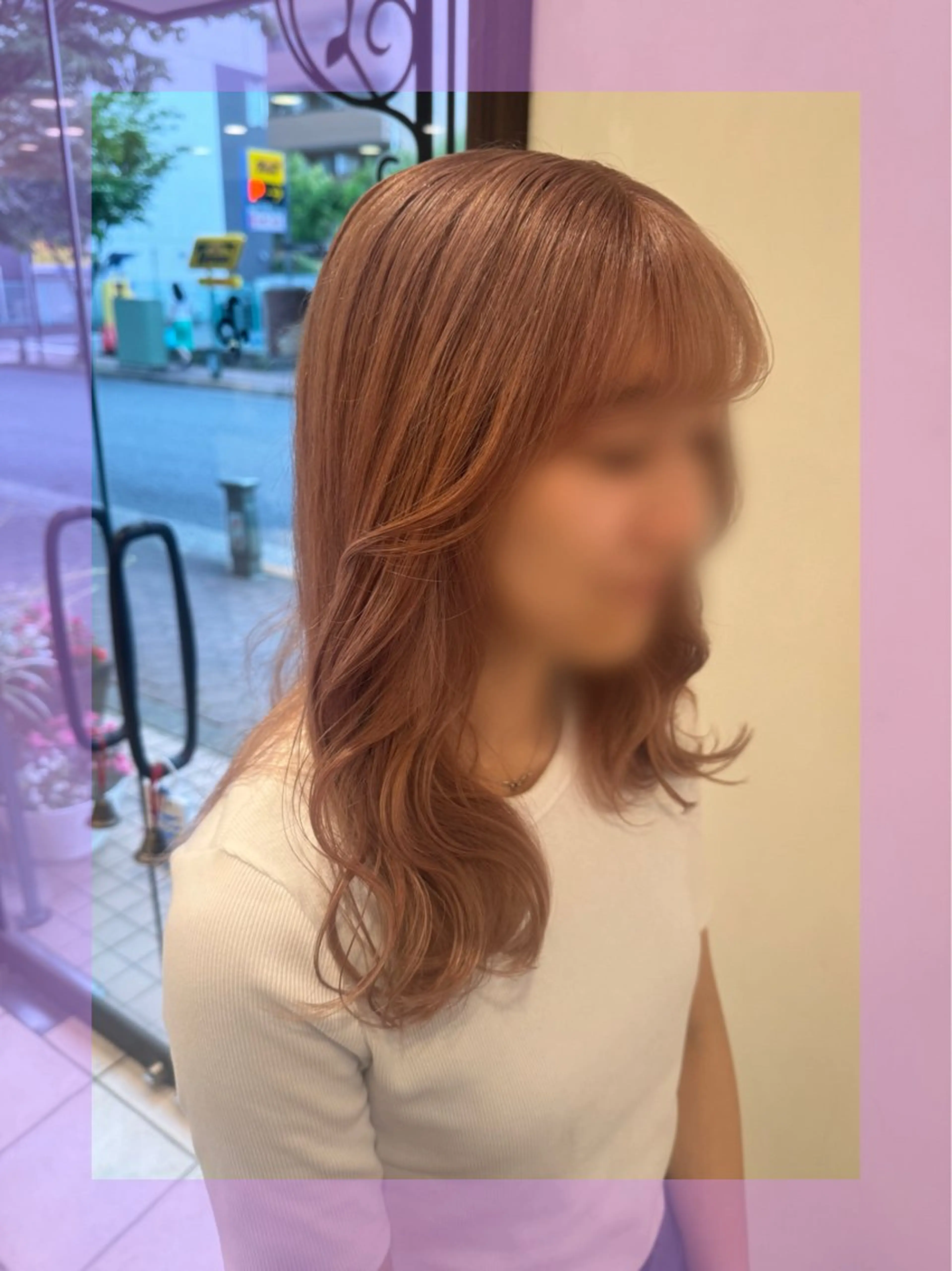 ロング カラー ヘアアレンジ ベージュカラー ブリーチ♡メンズ マッシュ♡MIUのヘアスタイル