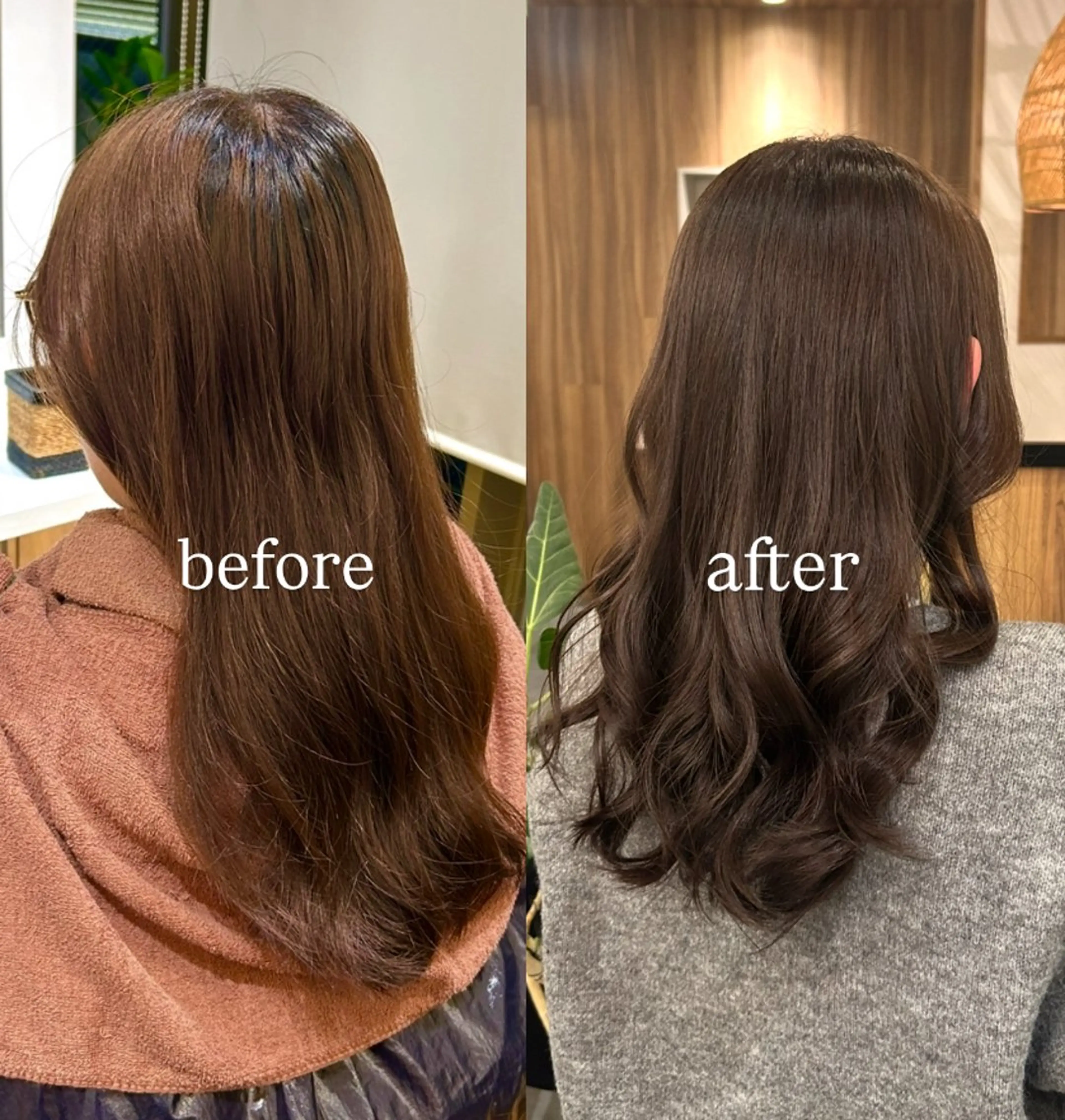 カラー アッシュ アッシュブラウン ブラウンカラー 根本 琴子のヘアスタイル