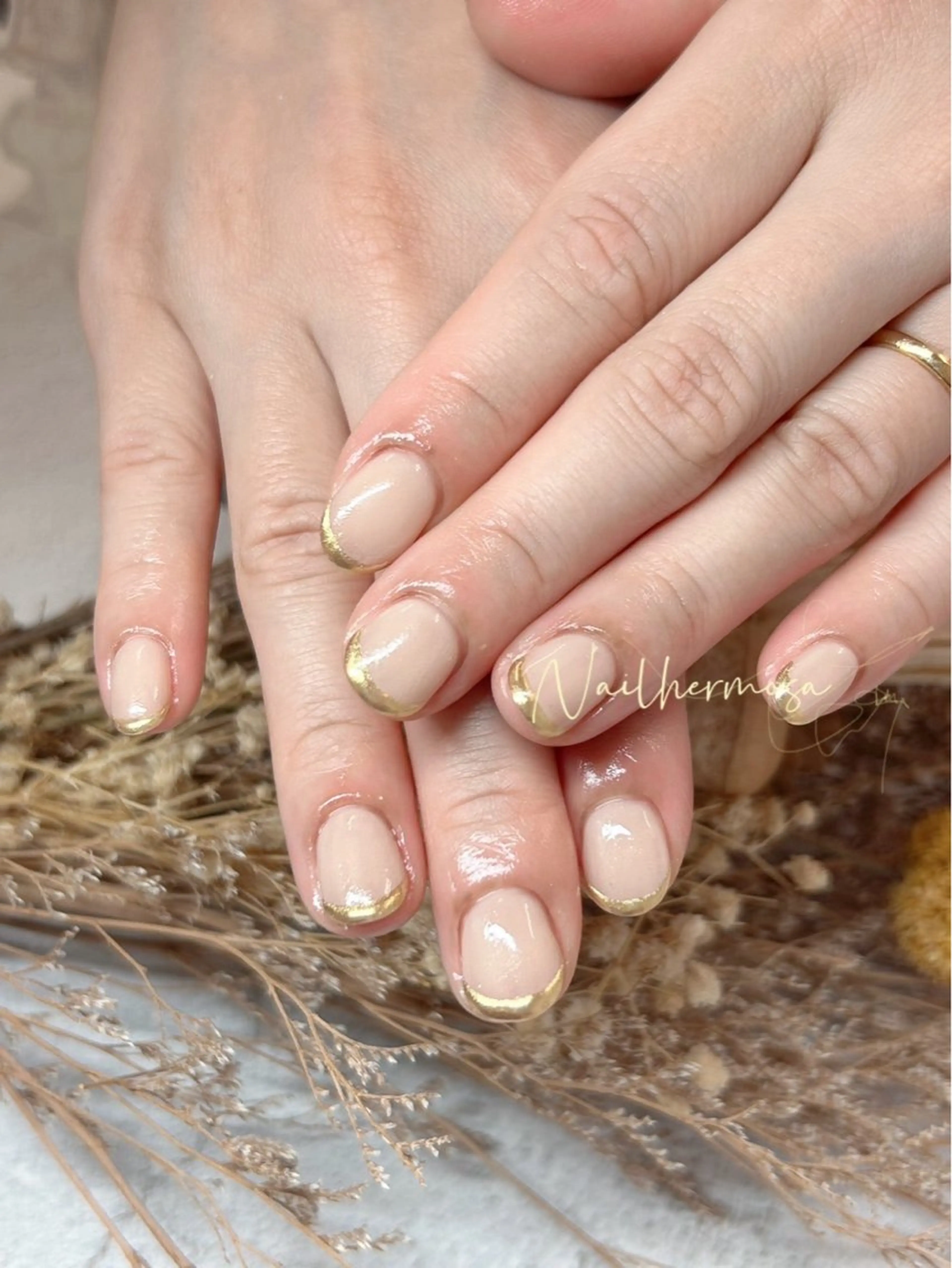 ネイル 長さ出し フラッシュネイル フットネイル ジェルネイル マグネットネイル ハンドネイル エルモサ YURIKAのネイルデザイン