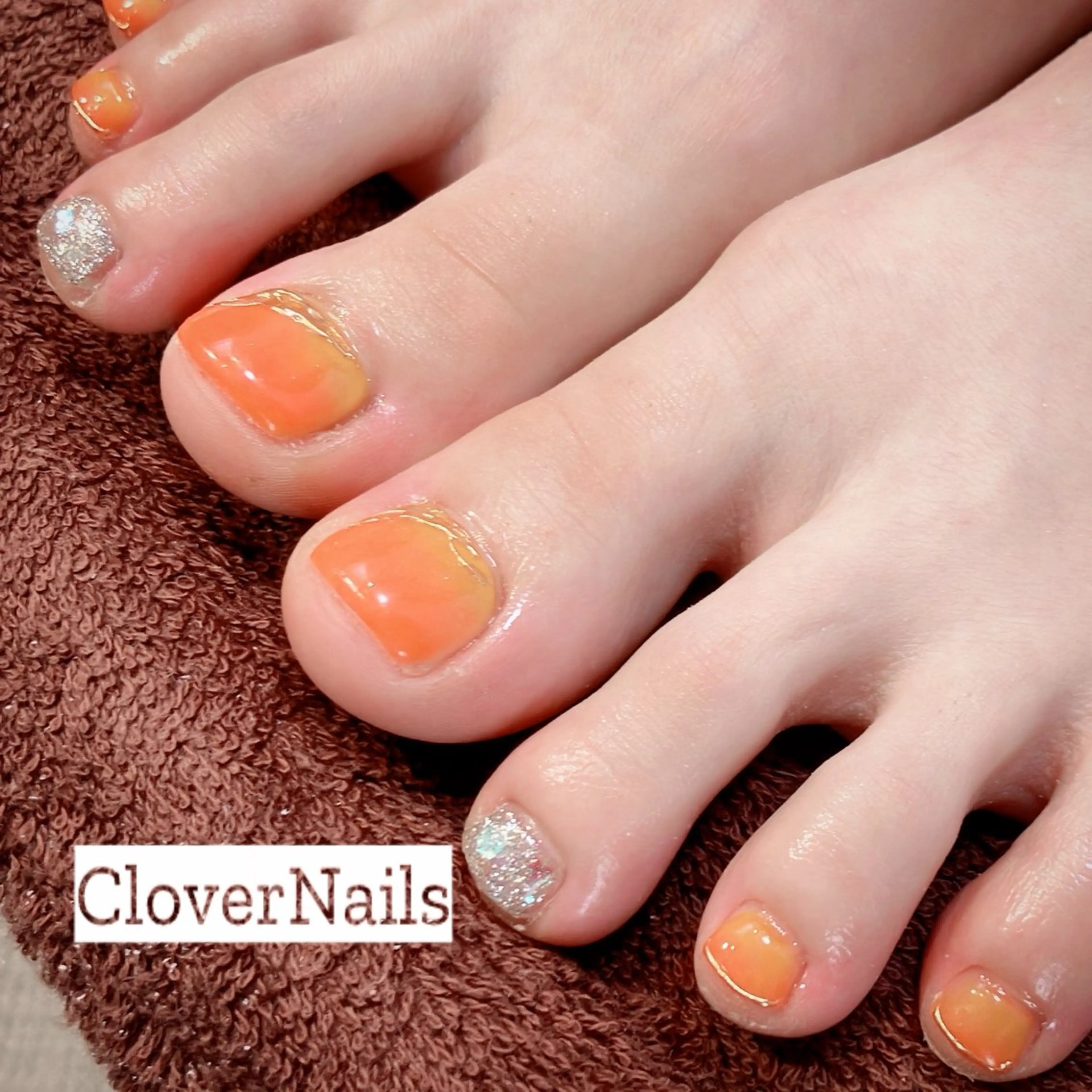 フットネイル(オフなし)持ち込みデザインの写真