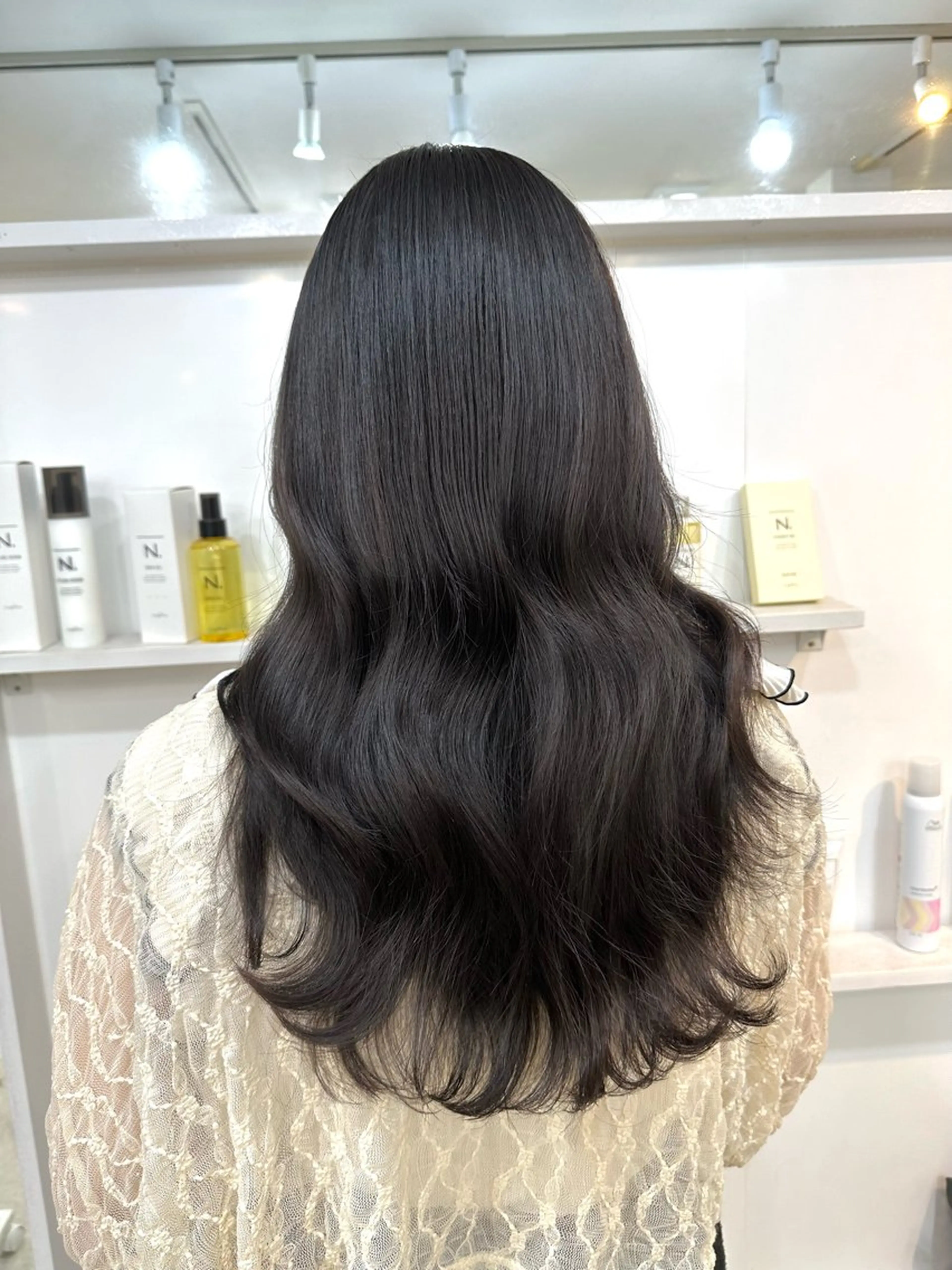 ロング カラー カット ヘアカラー トリートメント 髪質改善/レイヤー ストウシンゴのヘアスタイル