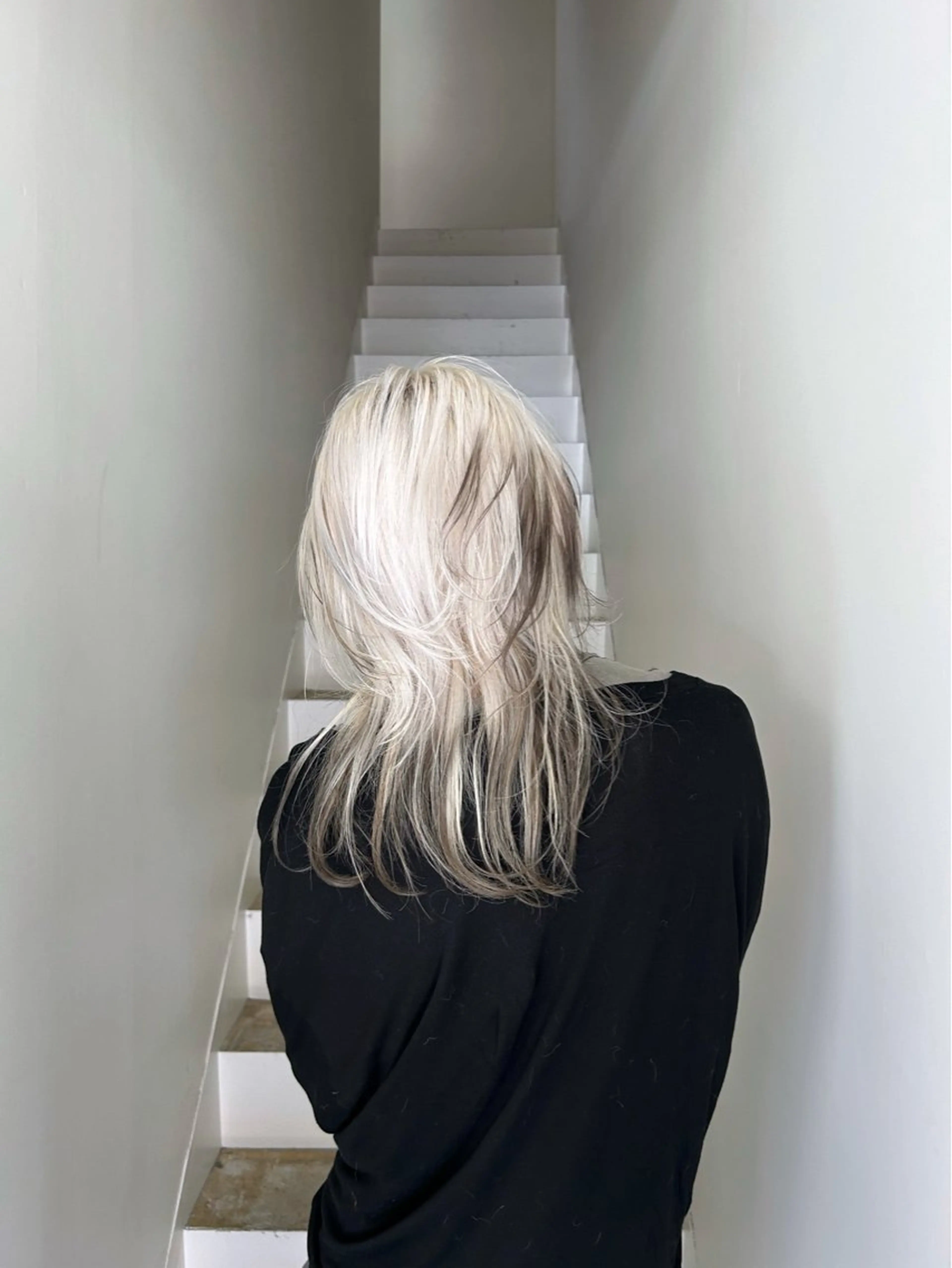 ミディアム カラー カット ヘアカラー 松原 朱里のヘアスタイル