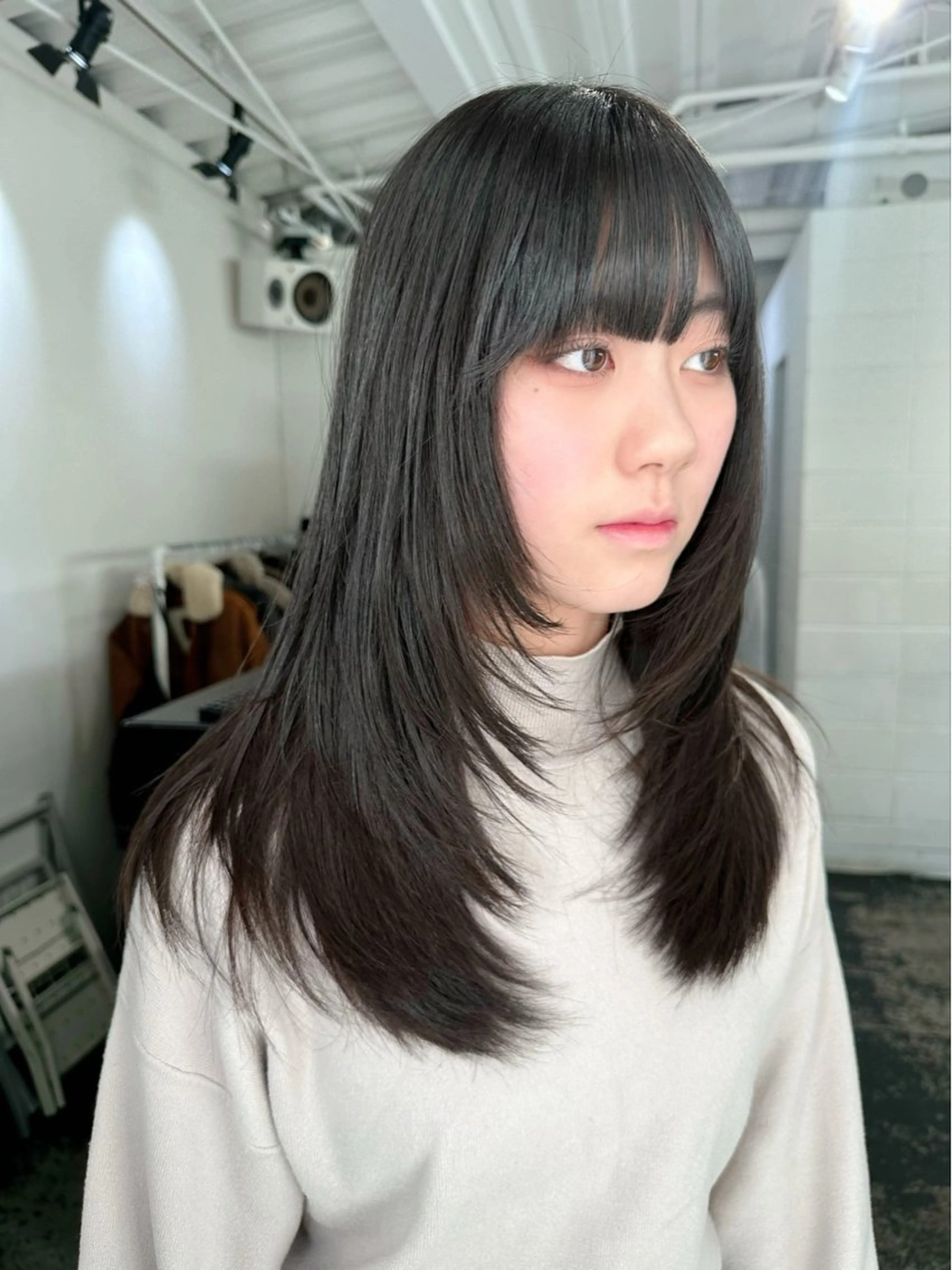 セミロング カラー カット ヘアカラー レイヤーカット/艶髪 ✨💭KIRARIのヘアスタイル