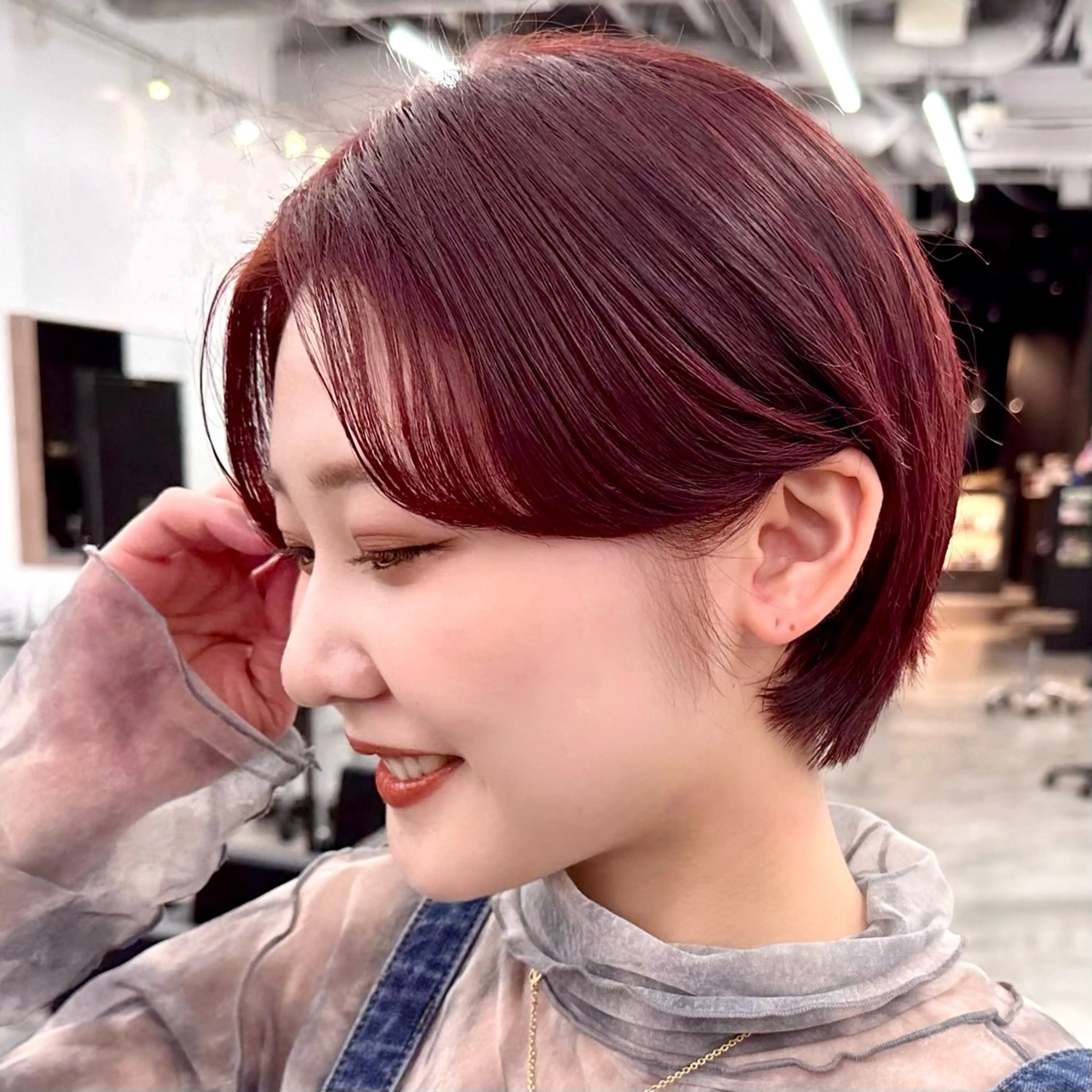 ショート カラー ヘアアレンジ 暖色/ショート/ボブ /hana🌸のヘアスタイル