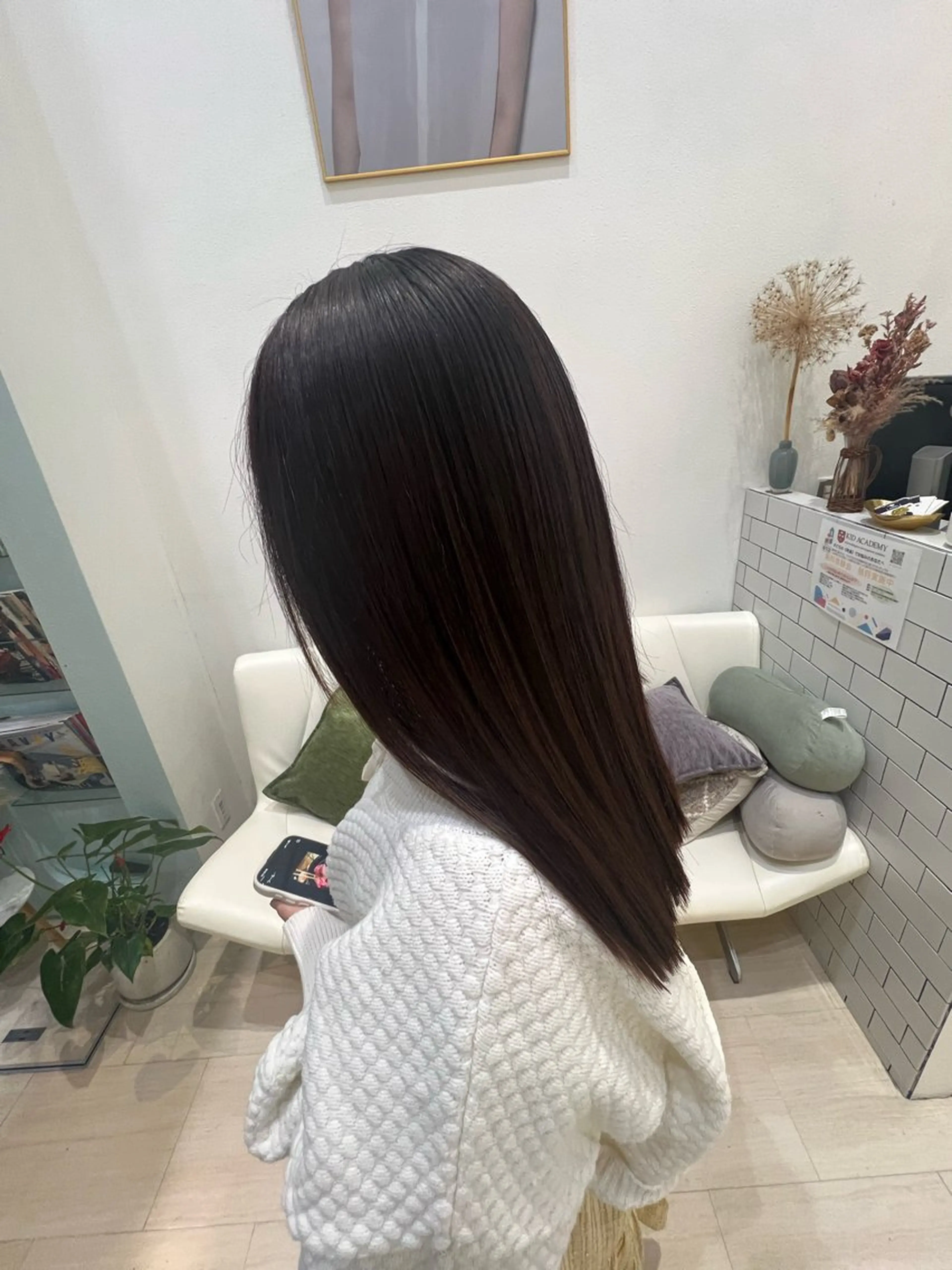 ミディアム カラー カット ヘアカラー トリートメント 堀井 凌平のヘアスタイル