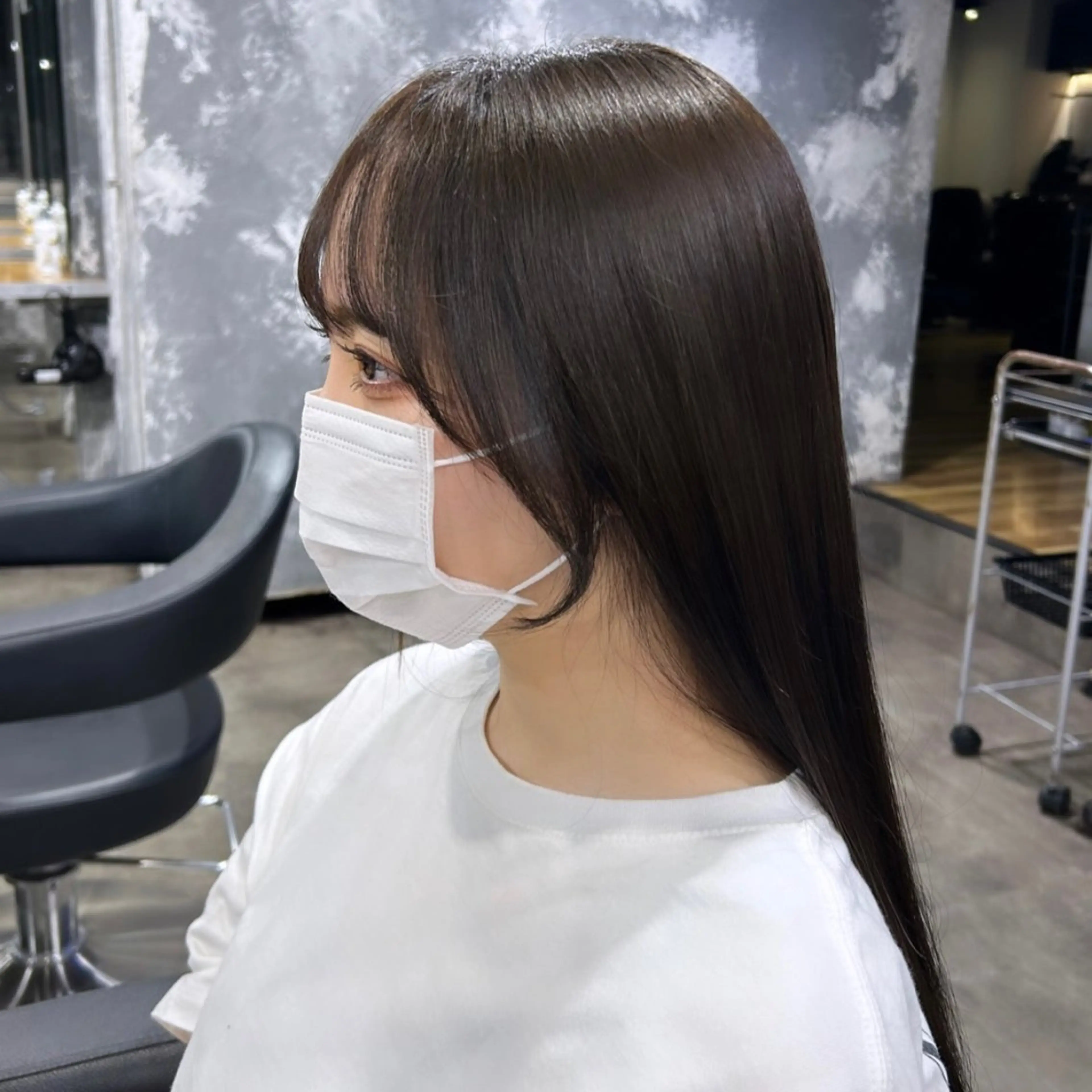 セミロング IS所属・横浜美容室/透明感 カラー/レイヤーのヘアスタイル