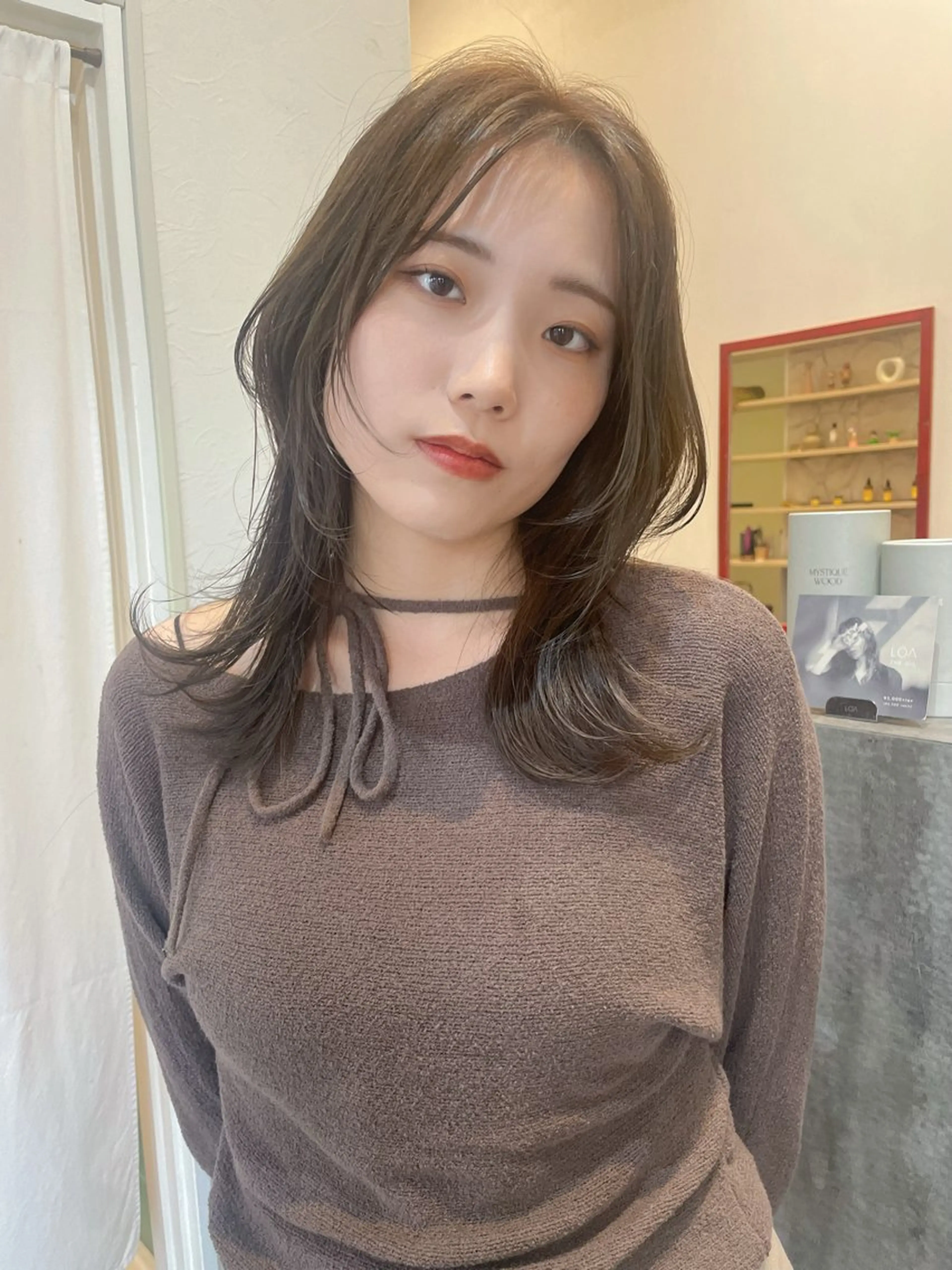 セミロング ケアカラー カット ヘアカラー トリートメント 🌈高田大夢似合わせ 透明感カラー🌈のヘアスタイル