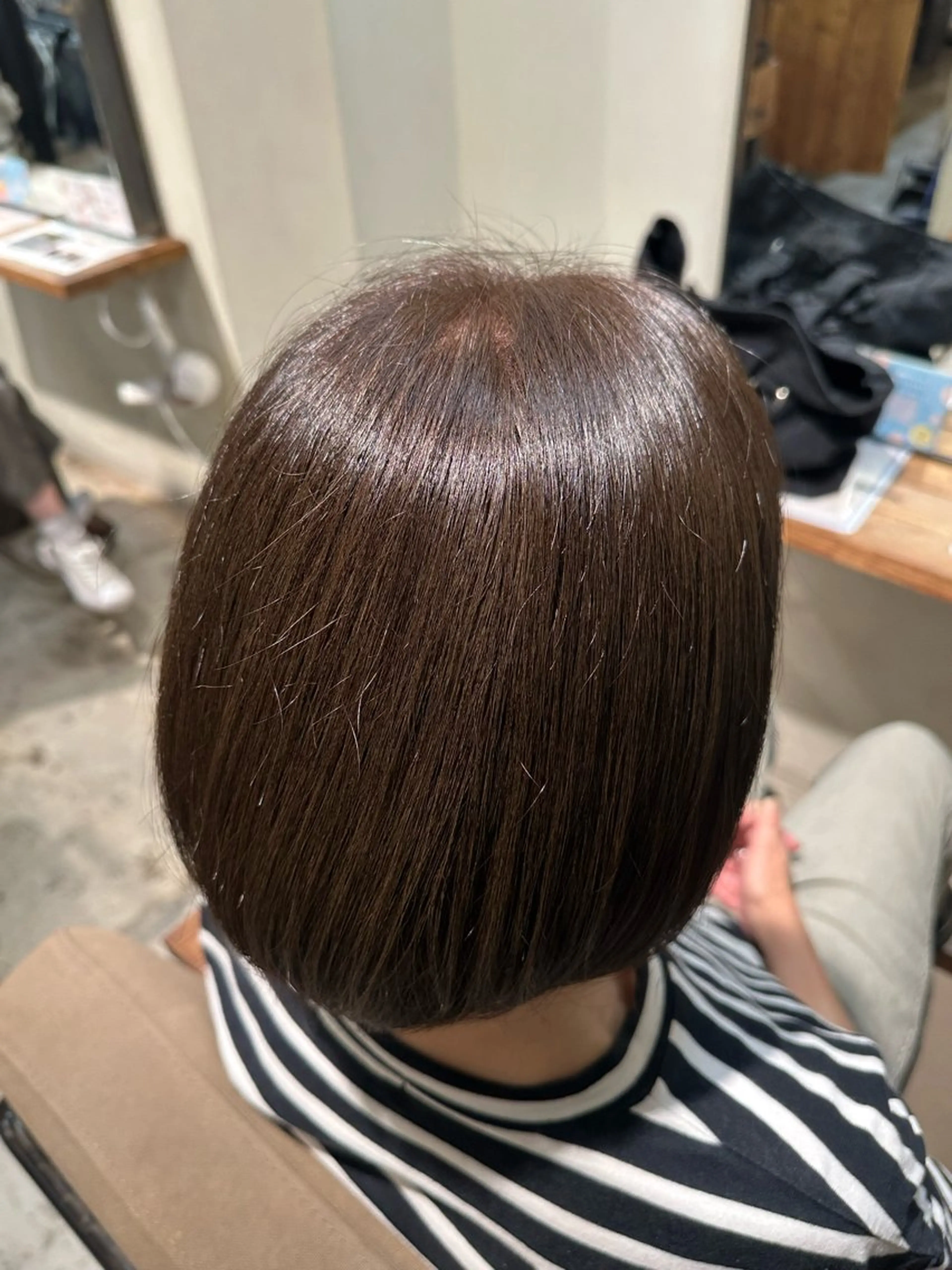 カラー ブラウンカラー 生駒 恵実のヘアスタイル