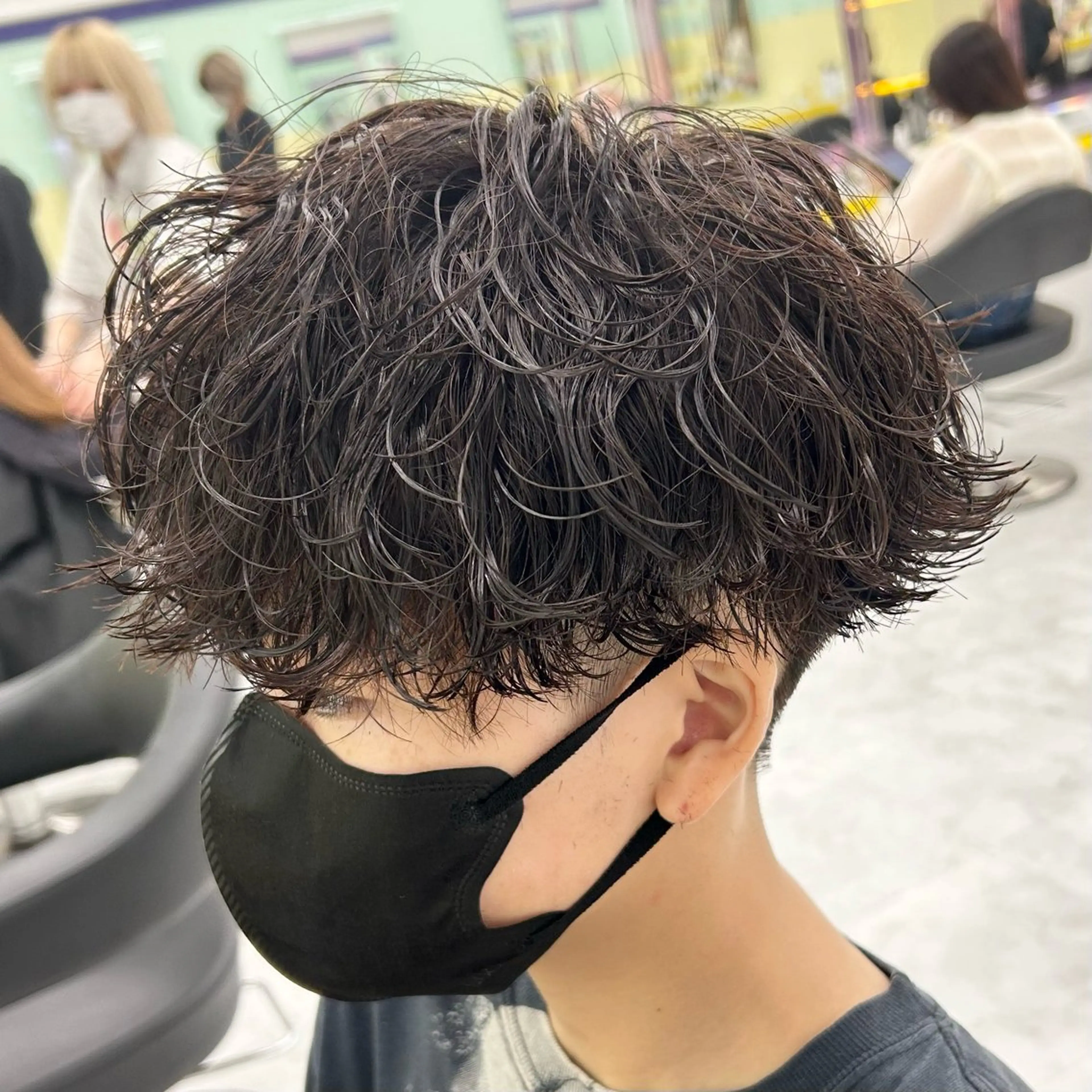 ショート カラー パーマ メンズ カット パーマ 韓国レイヤーカット /REIのヘアスタイル