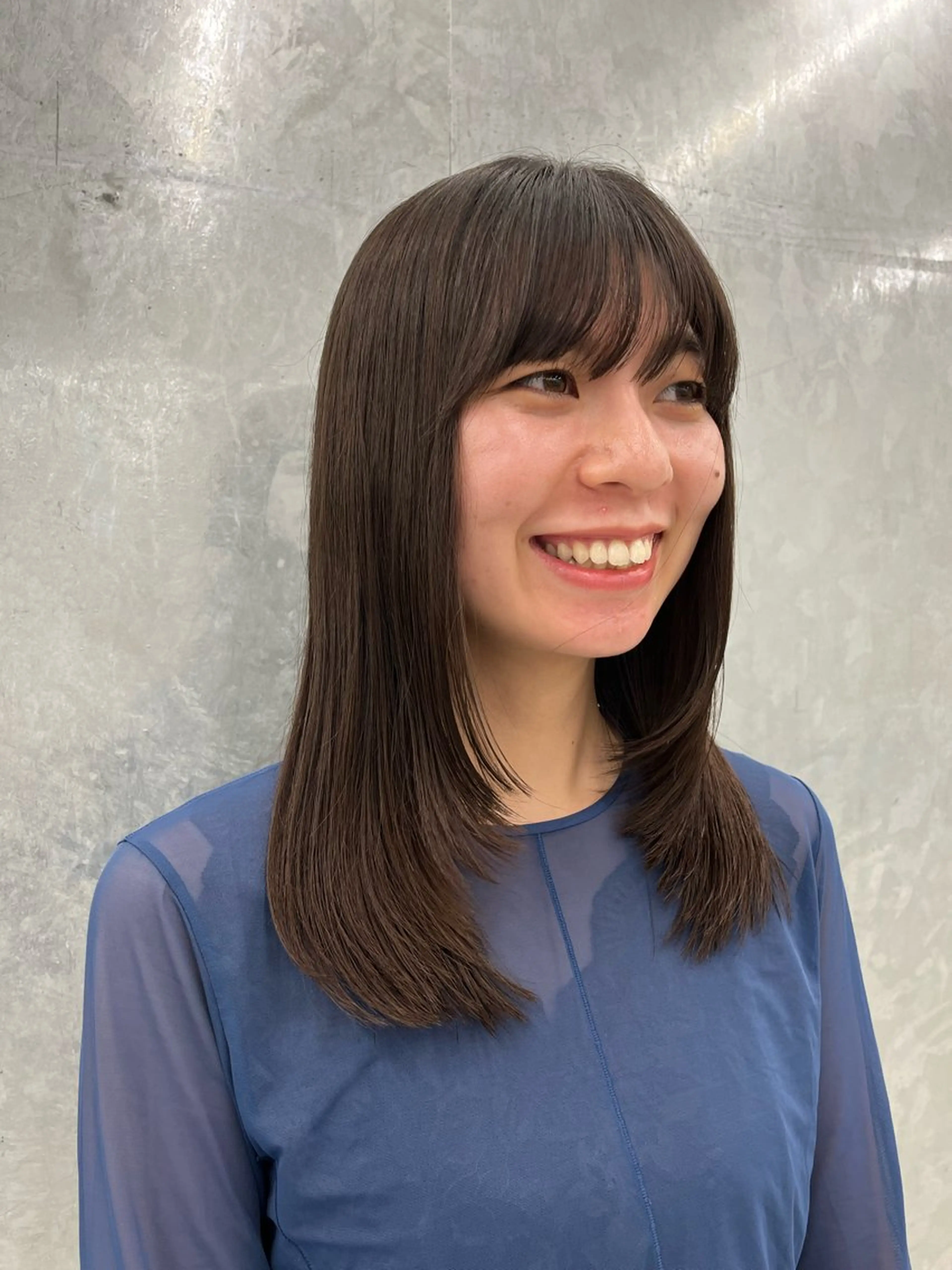 ミディアム レイヤーカット 神作 汐里　江古田 /透明感カラー🌿のヘアスタイル