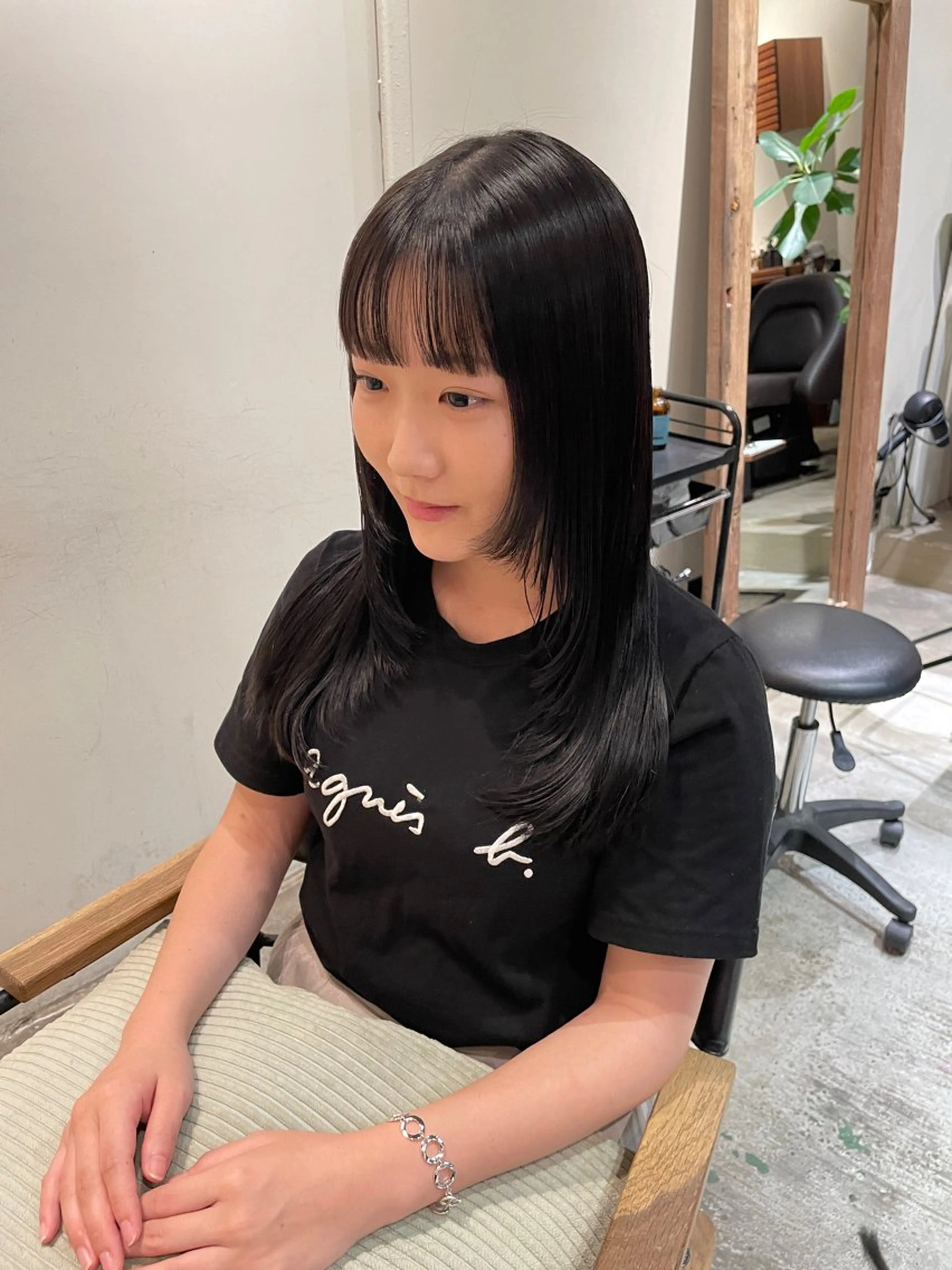 ロング 顔まわりレイヤー 顔周りカット レイヤーカット カット ヘアカラー トリートメント fubuki🪷 似合わせカットカラーのヘアスタイル