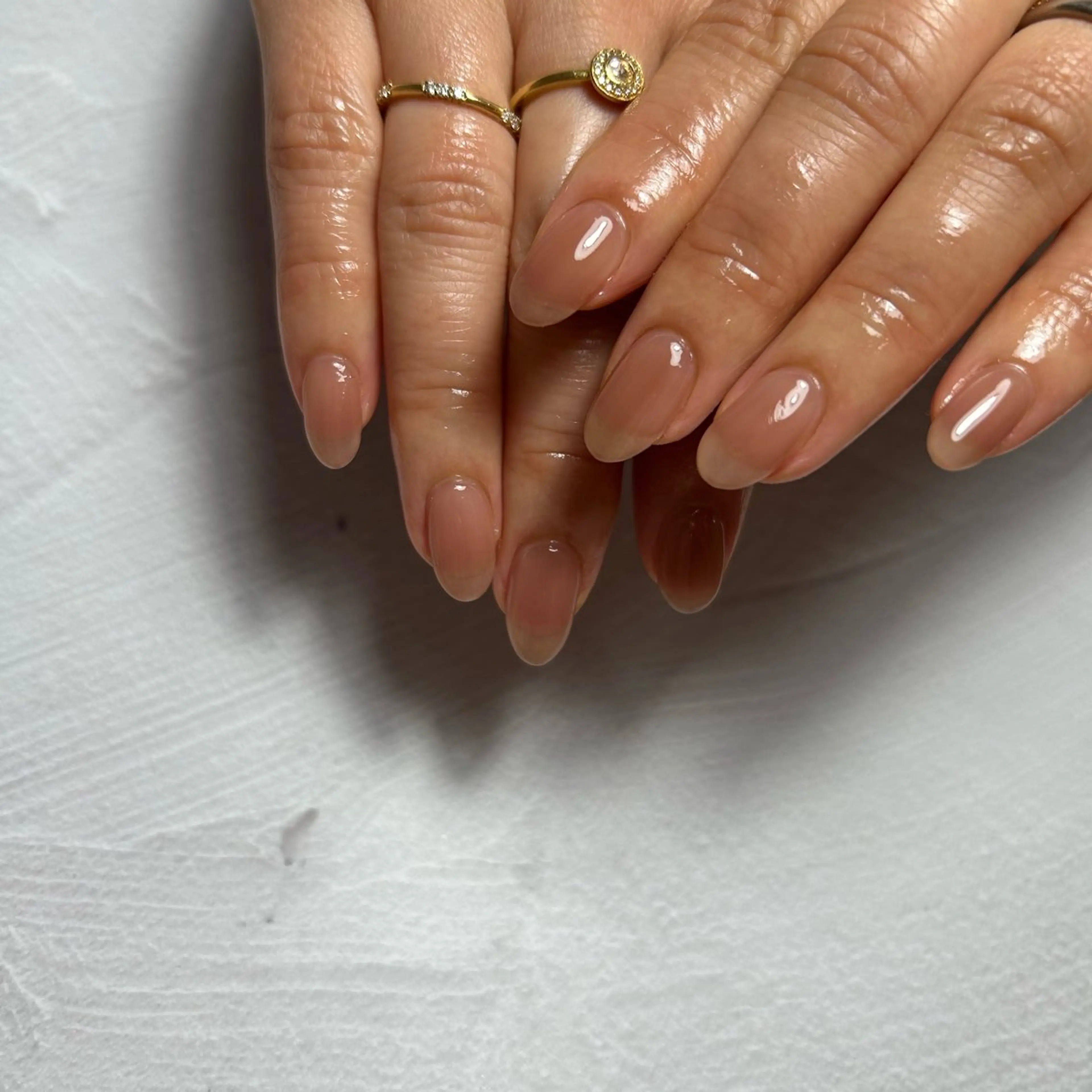 ネイル オフィスネイル ワンカラーネイル シンプルネイル ハンドネイル soa.Aika 自爪育成のネイルデザイン