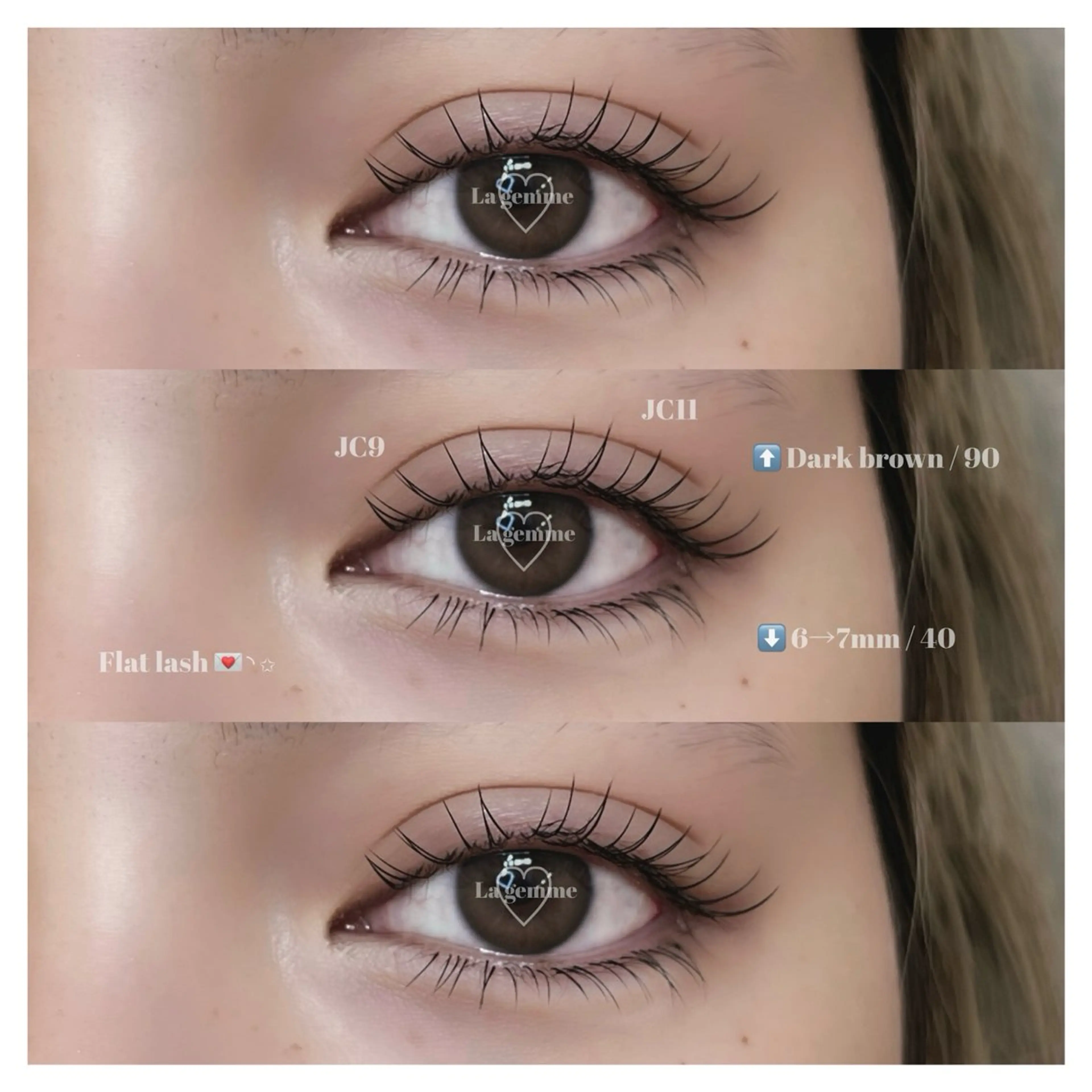 🍼 下まつげエクステ⭐︎20本（10本ずつの追加＋¥500）の写真