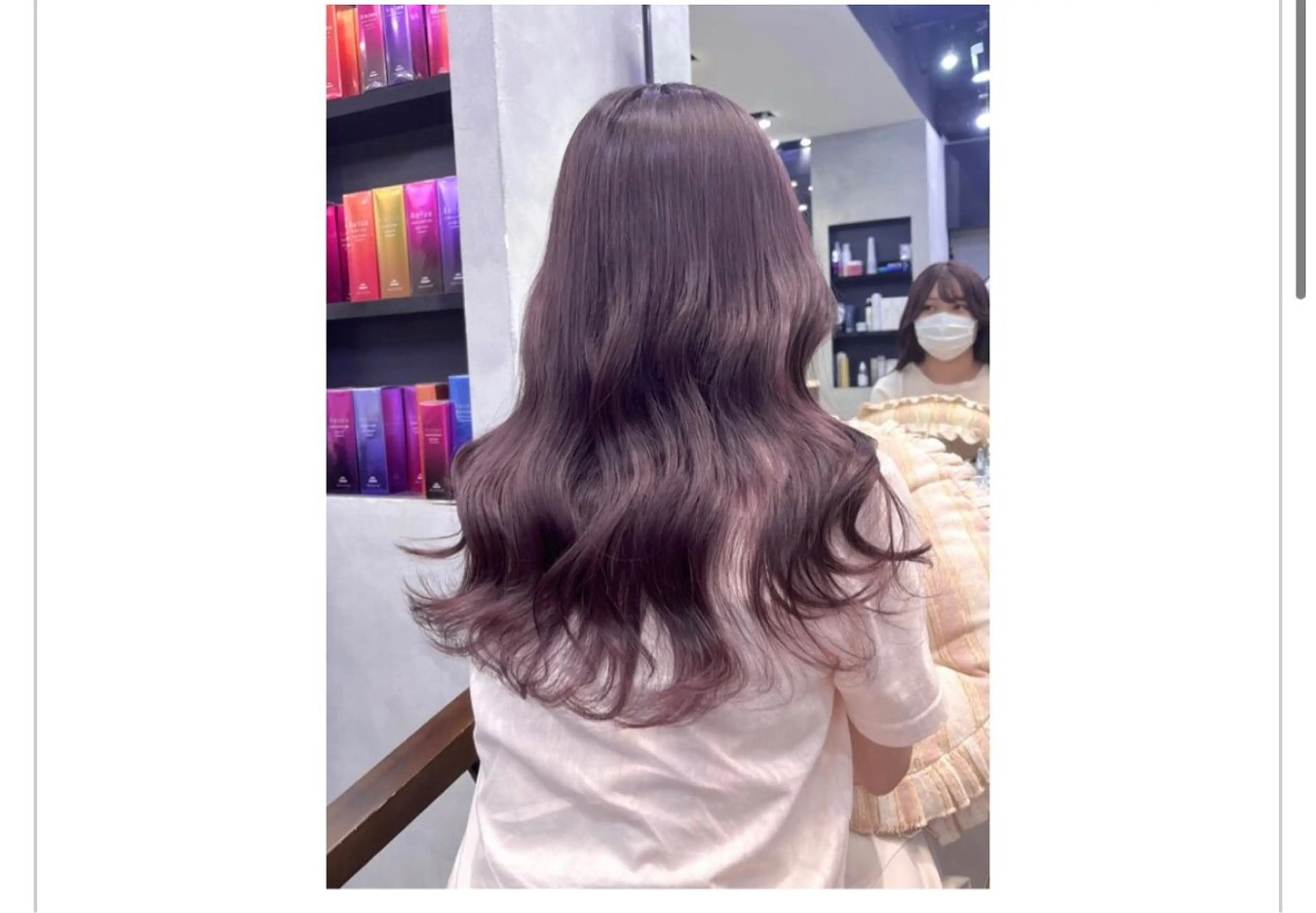 セミロング 濱川響太レディース カットモデルのヘアスタイル