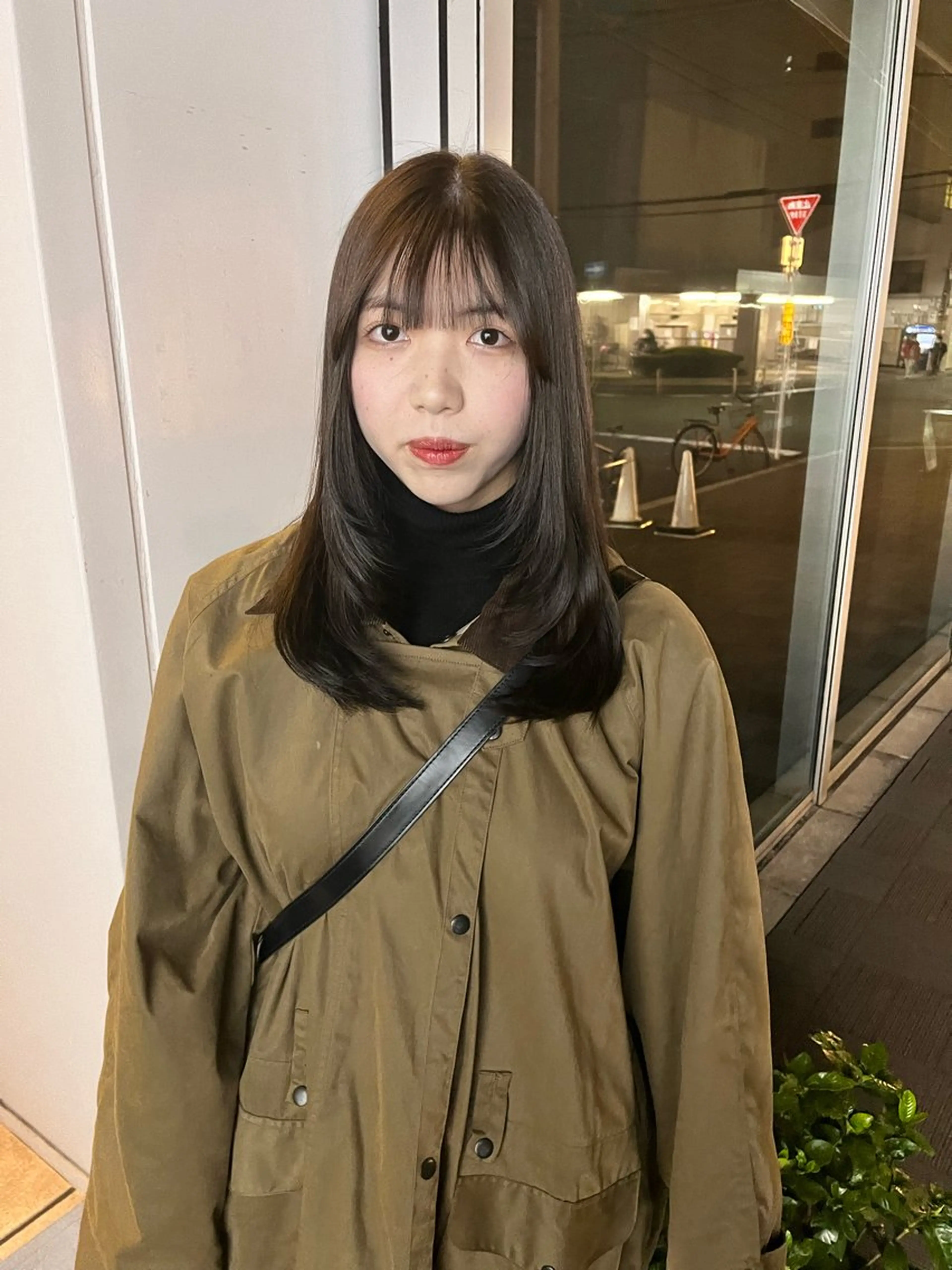 セミロング カラー アッシュ アッシュグレー ブラウンカラー 顔周りカット レイヤーカット カット ヘアカラー ショート/パーマ/ カラー/FUKOのヘアスタイル